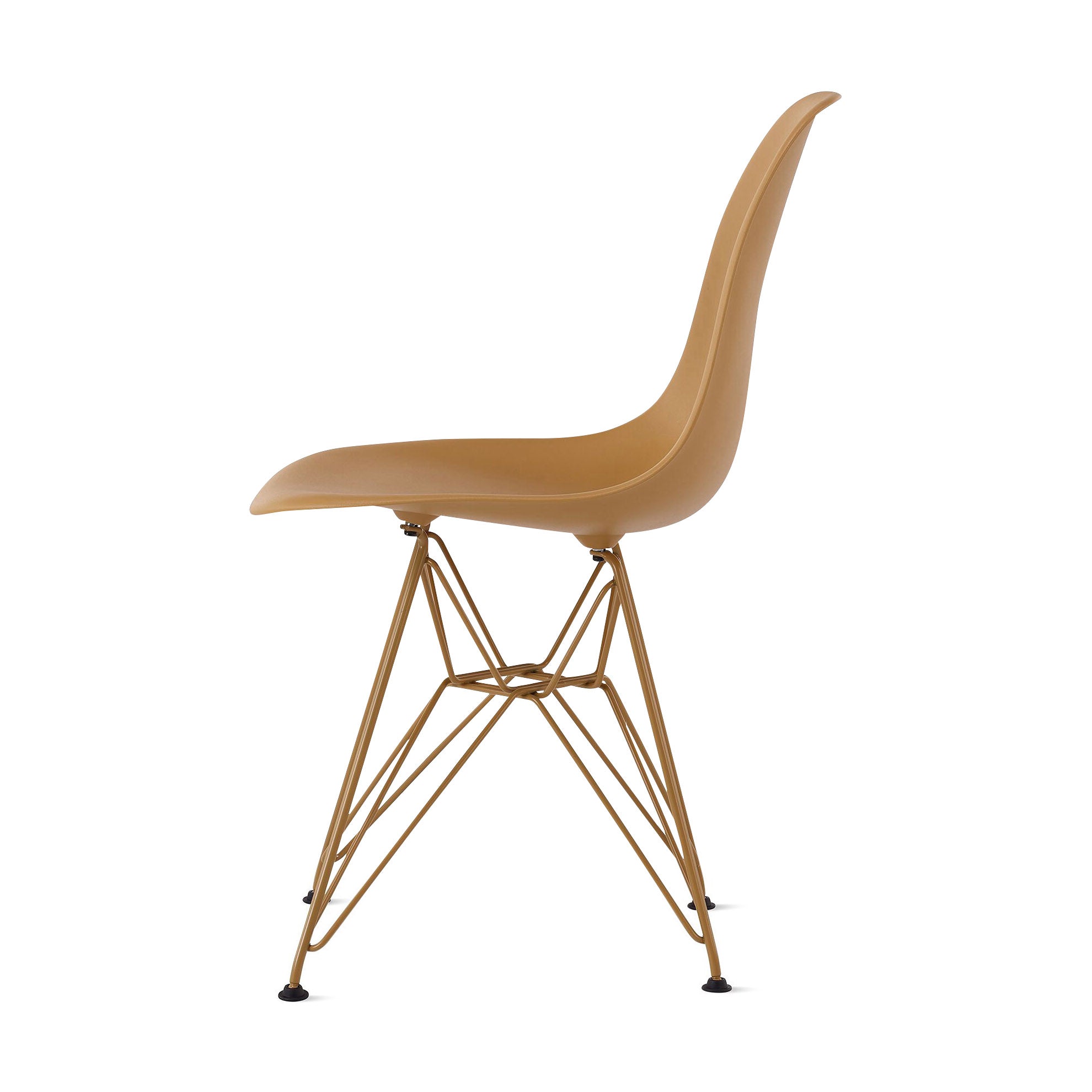 Herman Miller x HAY Eames Molded Recycled Plastic Side Chair - Toffee - Image 4