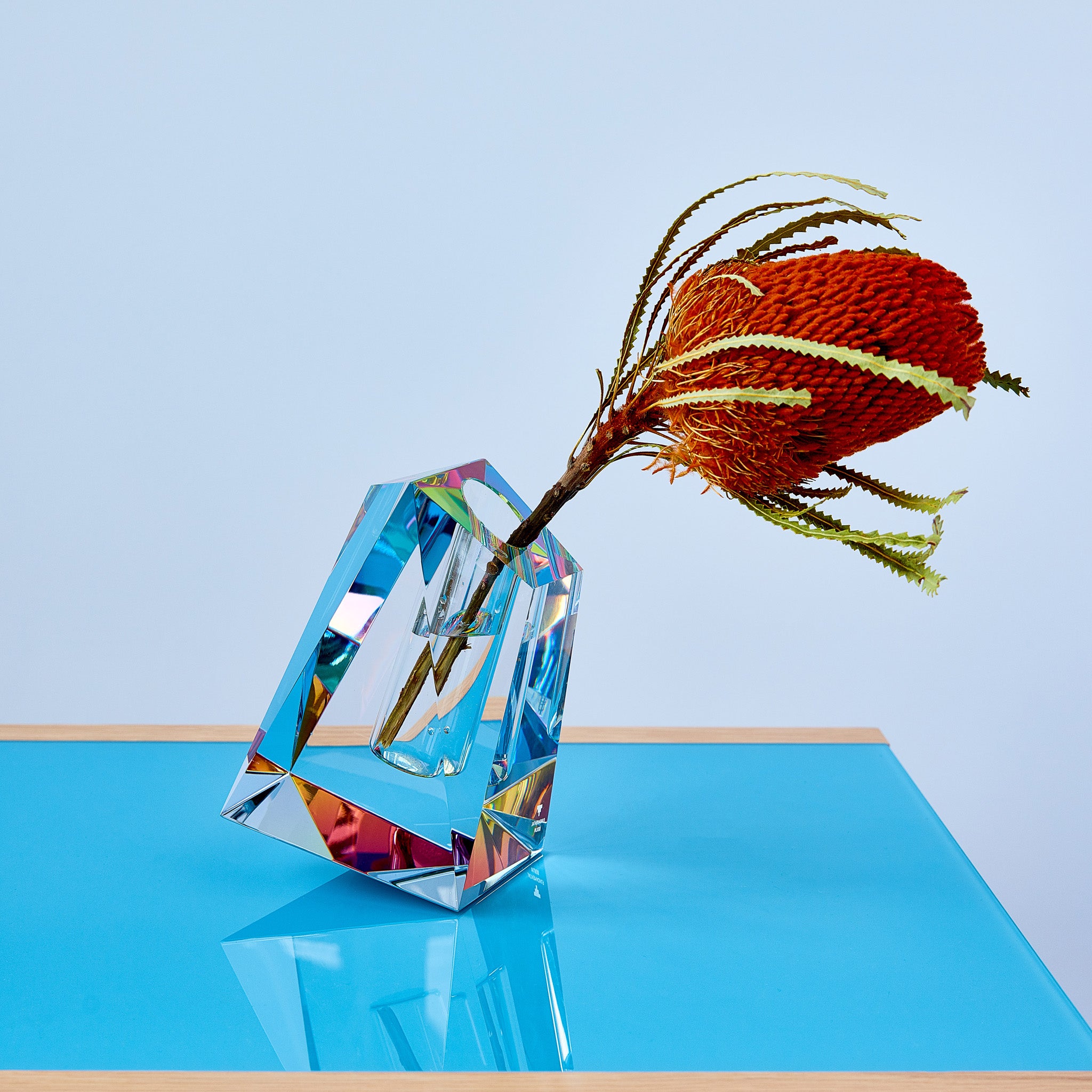 Faceted Crystal Vase - Large - Image 4