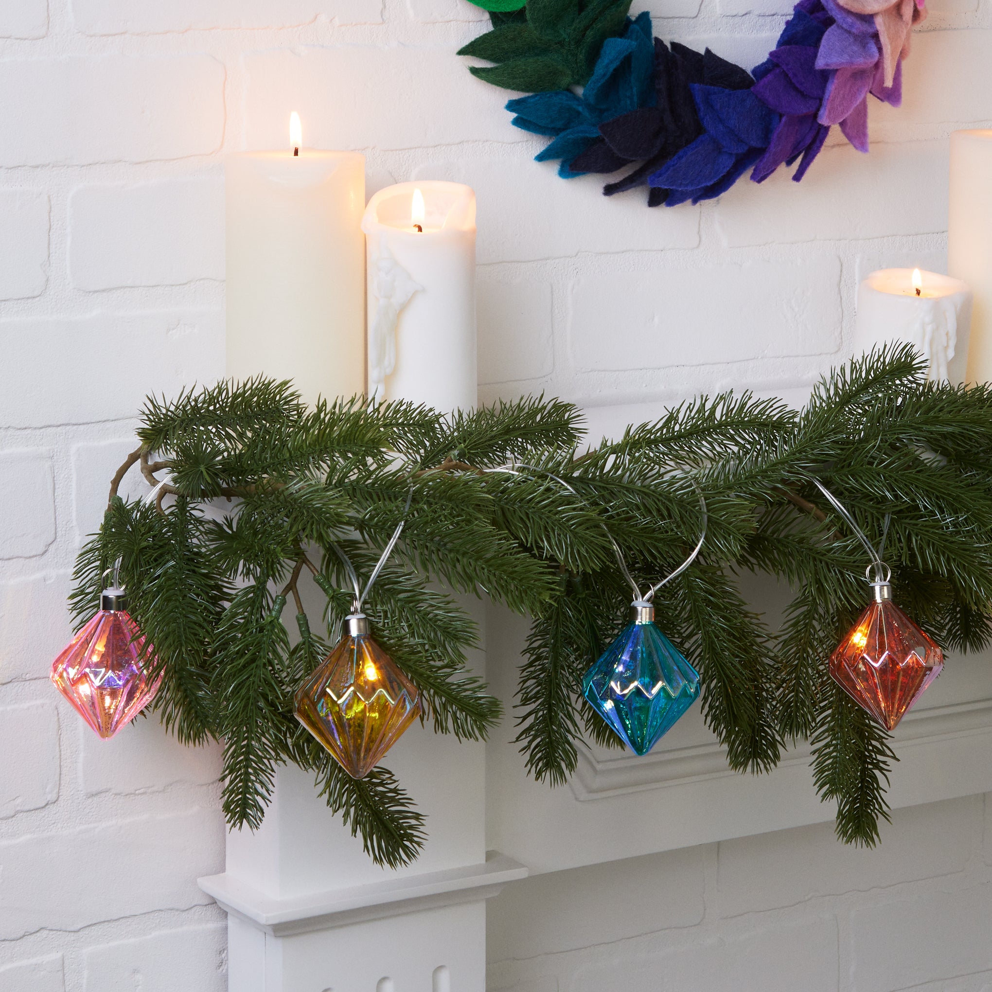 LED Holiday String Lights - Diamond - Image 5