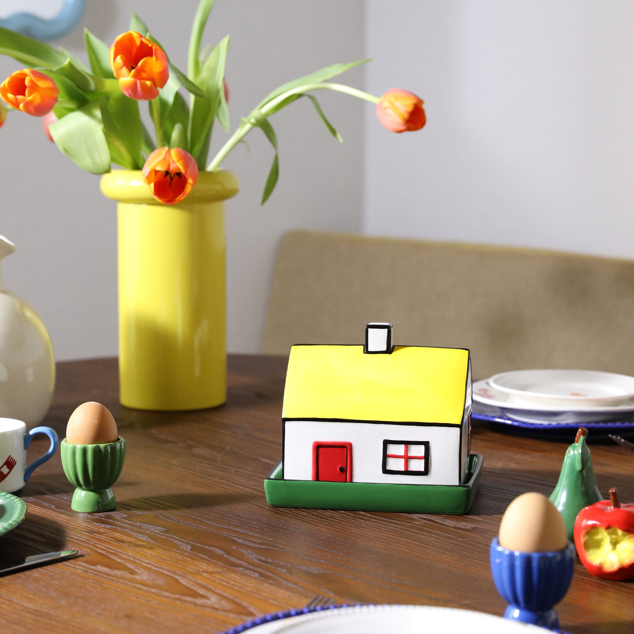 House Ceramic Butter Dish - Image 2