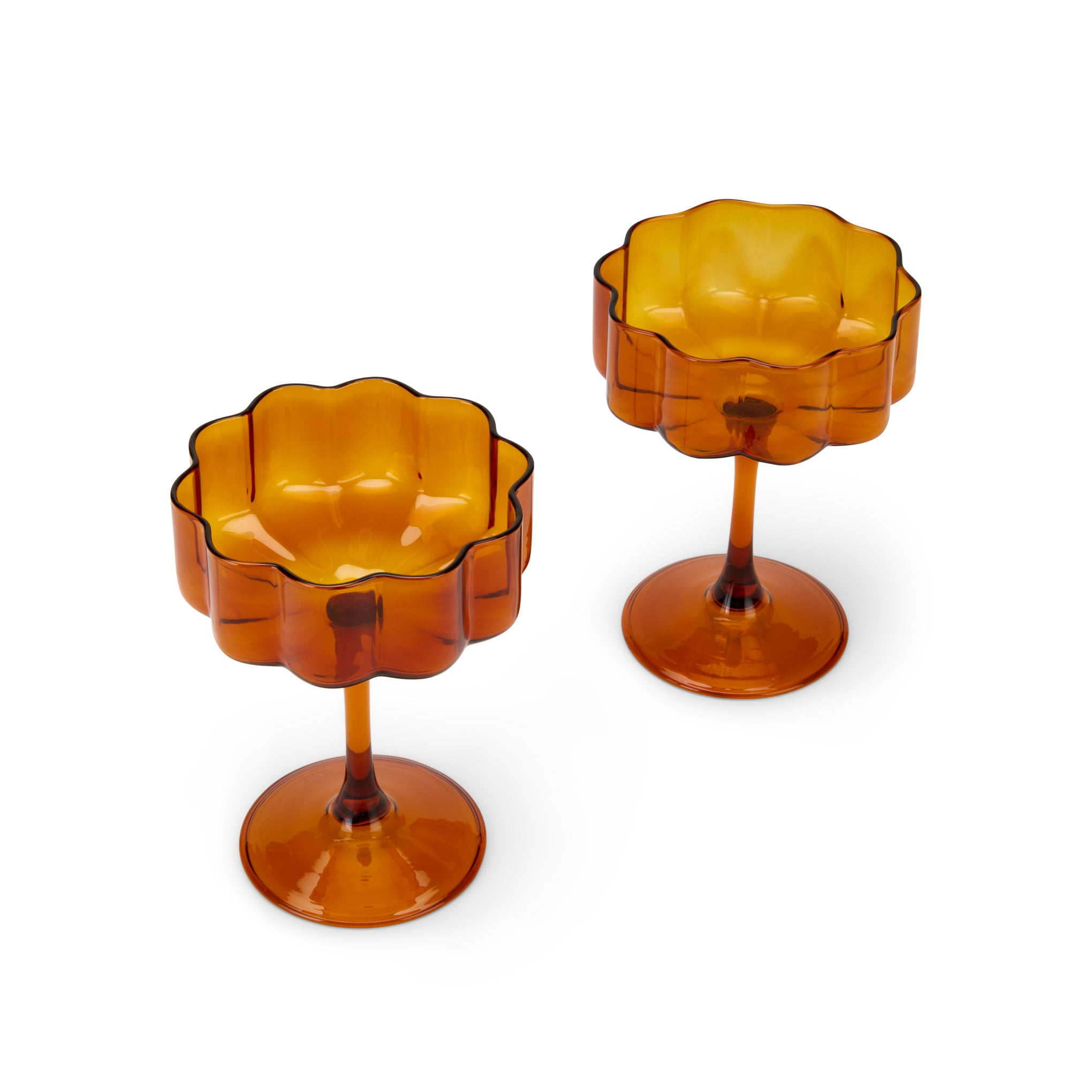 Wave Glass Coupes - Set of 2 - Image 2