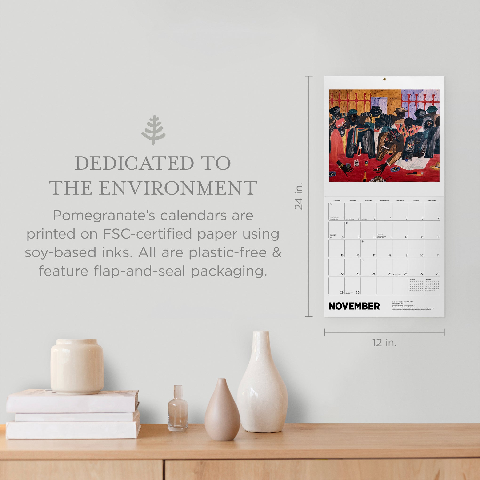 2026 African American Art Wall Calendar - Image 2