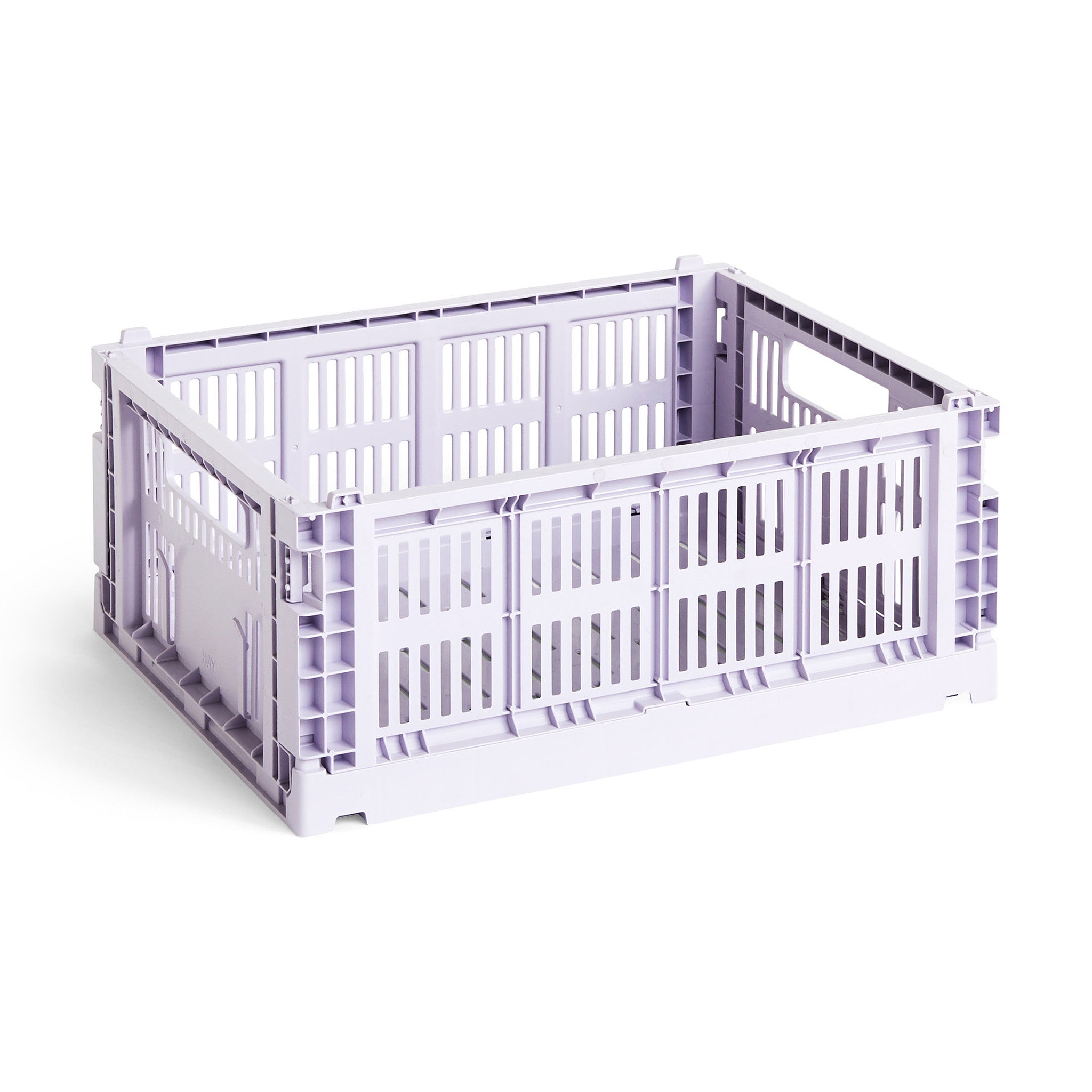 HAY Recycled Plastic Collapsible Color Crate - Lavender
