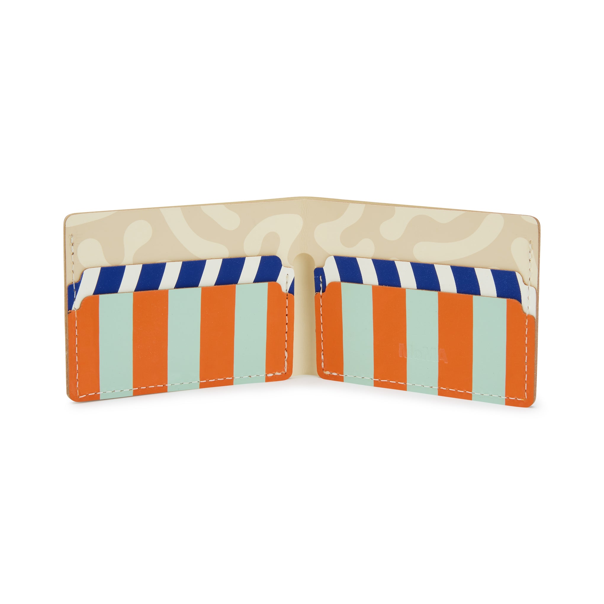 Dusen Dusen Recycled Leather Billfold Wallet - Sand - Image 3