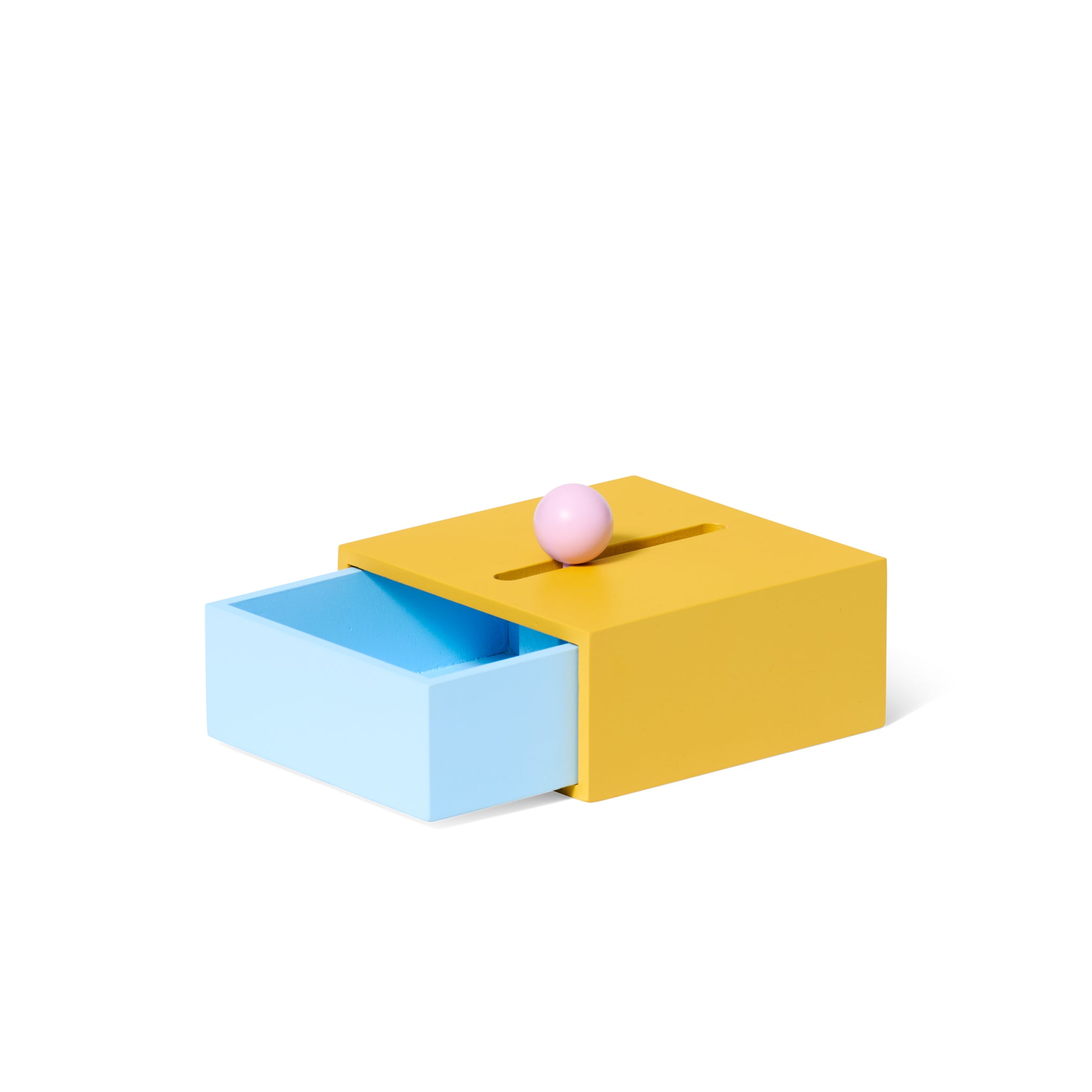Areaware Colorblock Cache Box - Yellow - Image 3