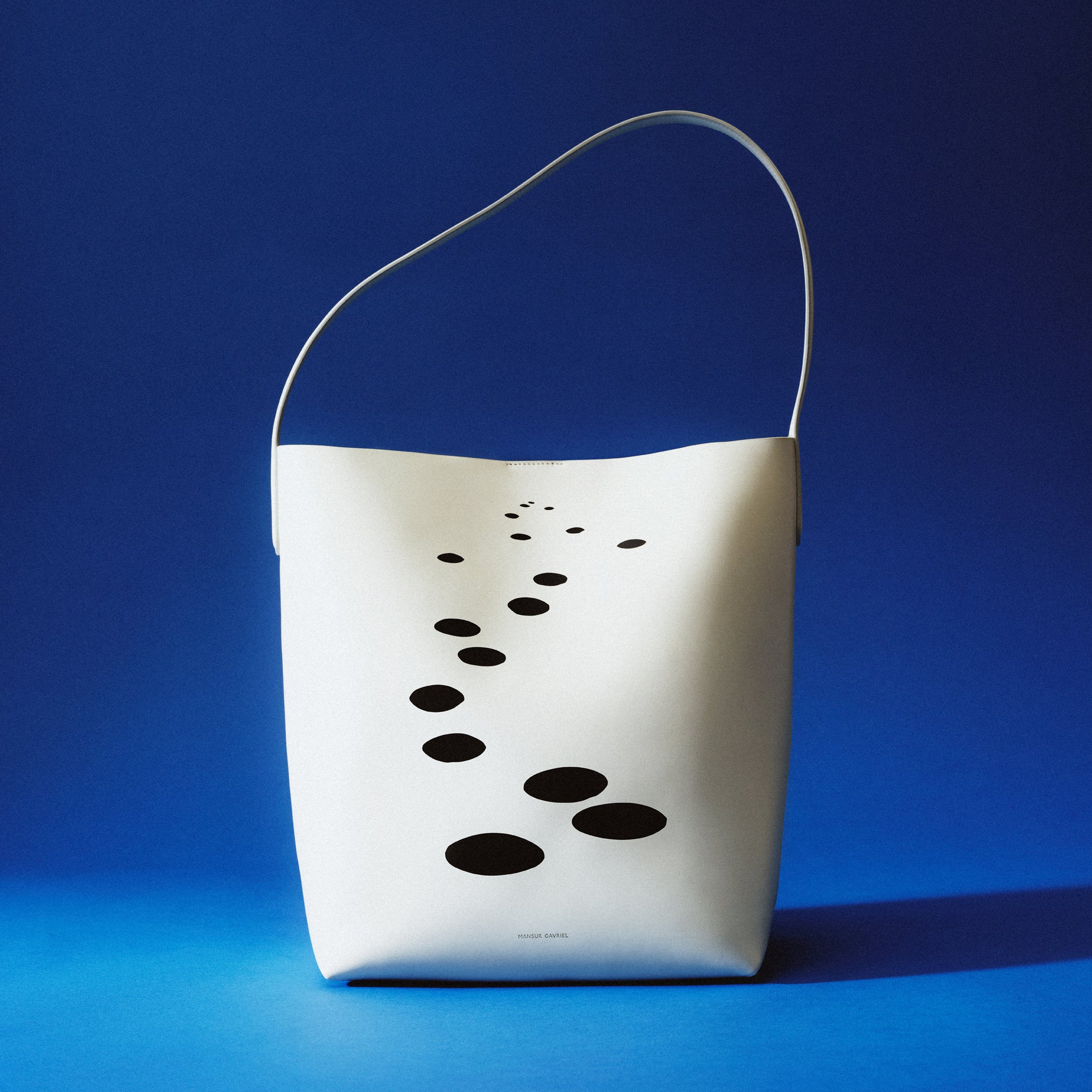 Alexander Calder Mansur Gavriel Everyday Cabas Leather Tote Bag - Dots Jasmine - Image 2