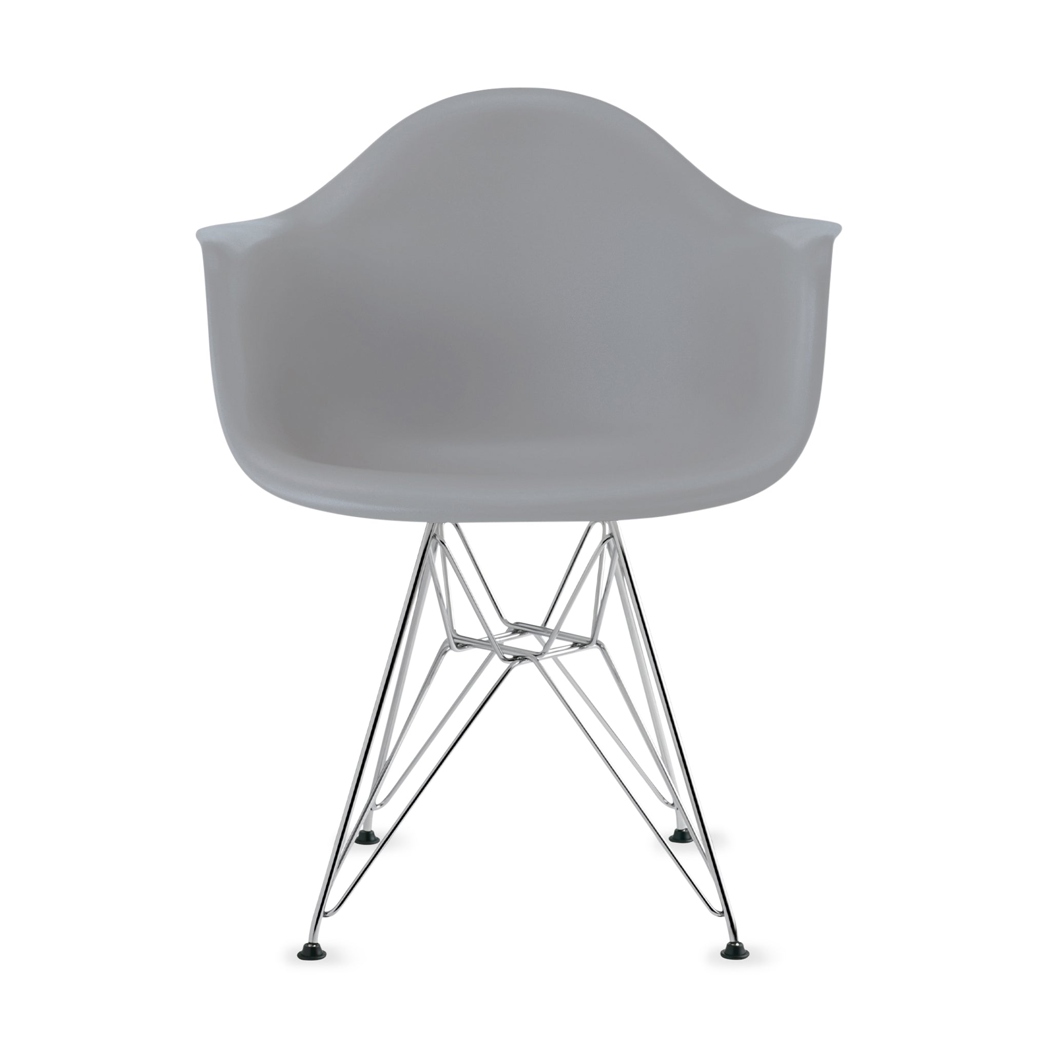 Eames® Molded Recycled Plastic Armchair from Herman Miller - Light Gray