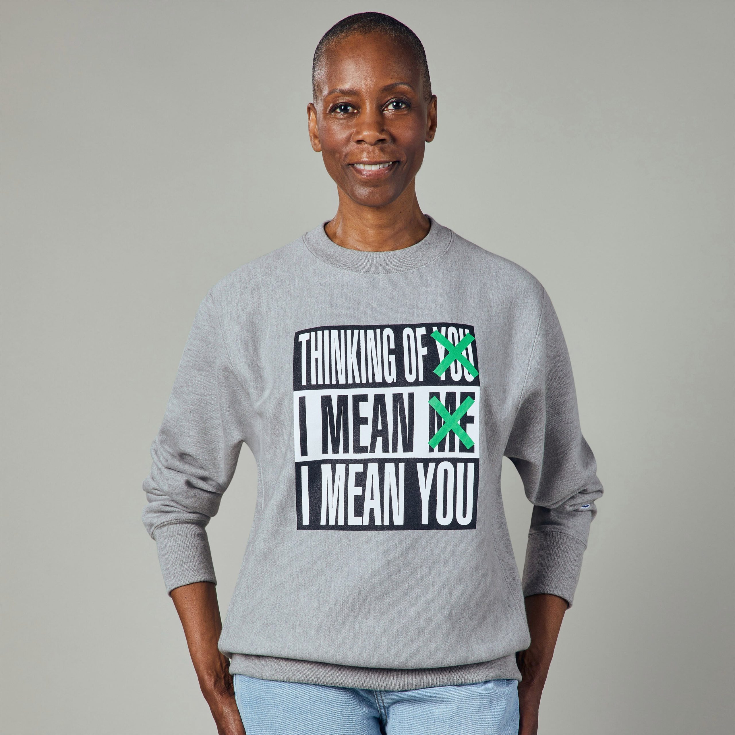 Barbara Kruger Champion Sweatshirt - Image 2