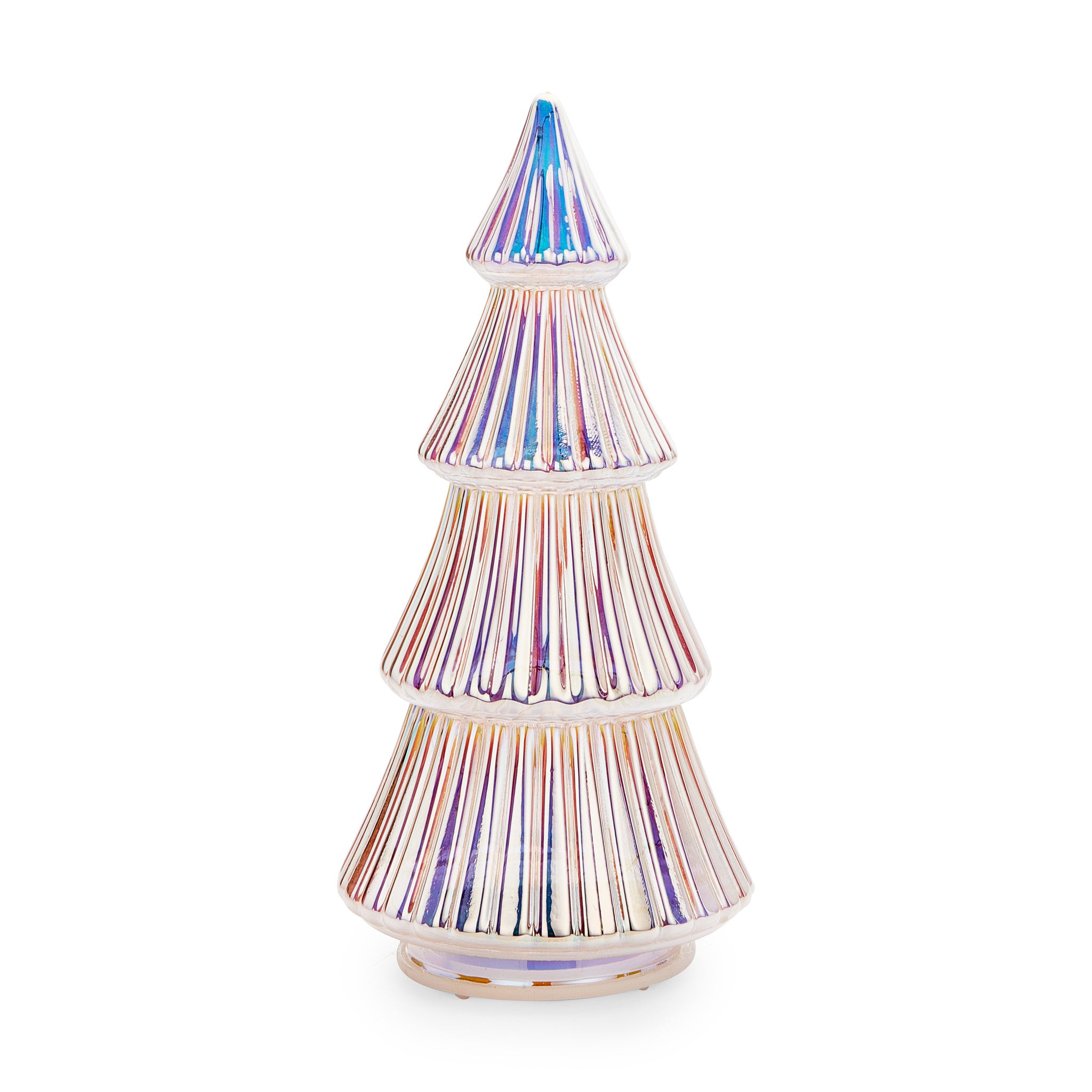 MoMA LED Glass Lighted Tree- Large - White Tiered