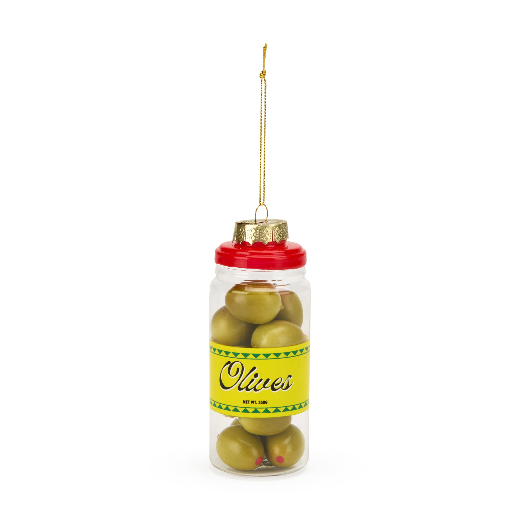 Cocktail Glass Holiday Ornament - Olive Jar