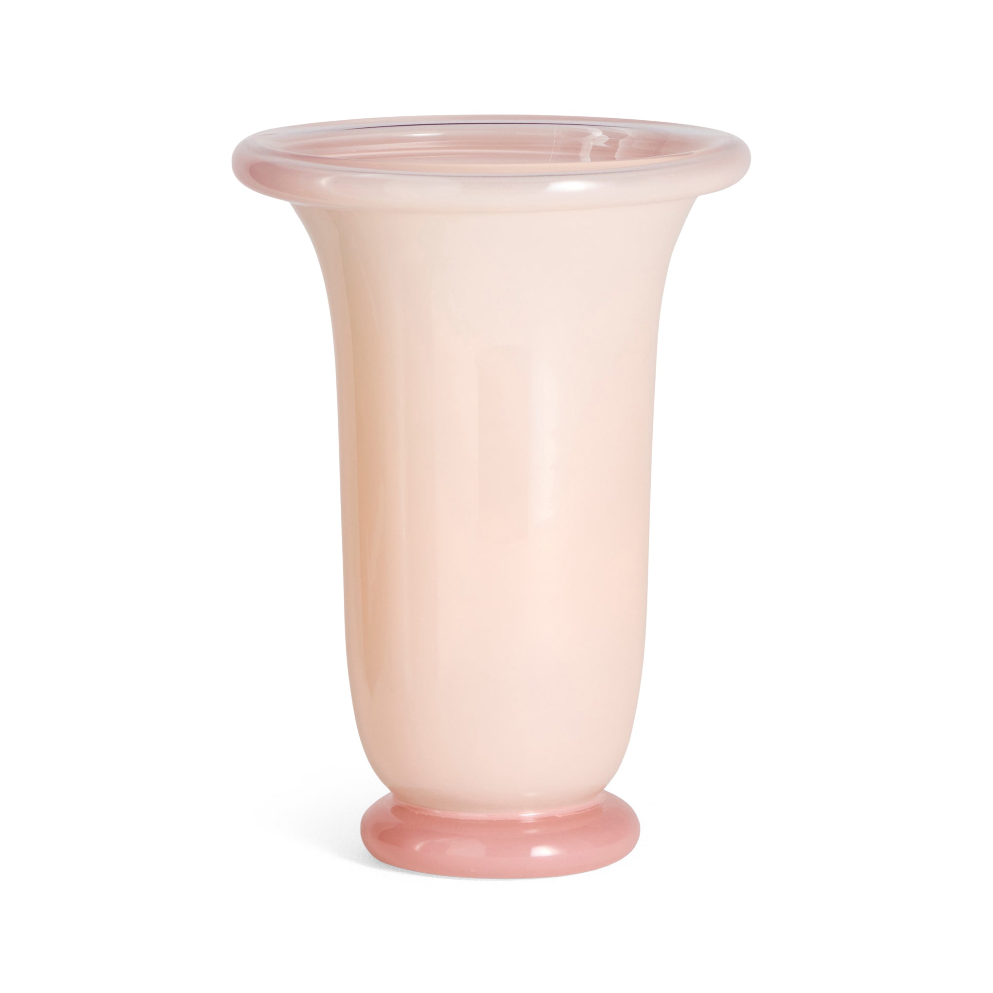 HAY Empire Glass Vase - Light Pink/ Pink