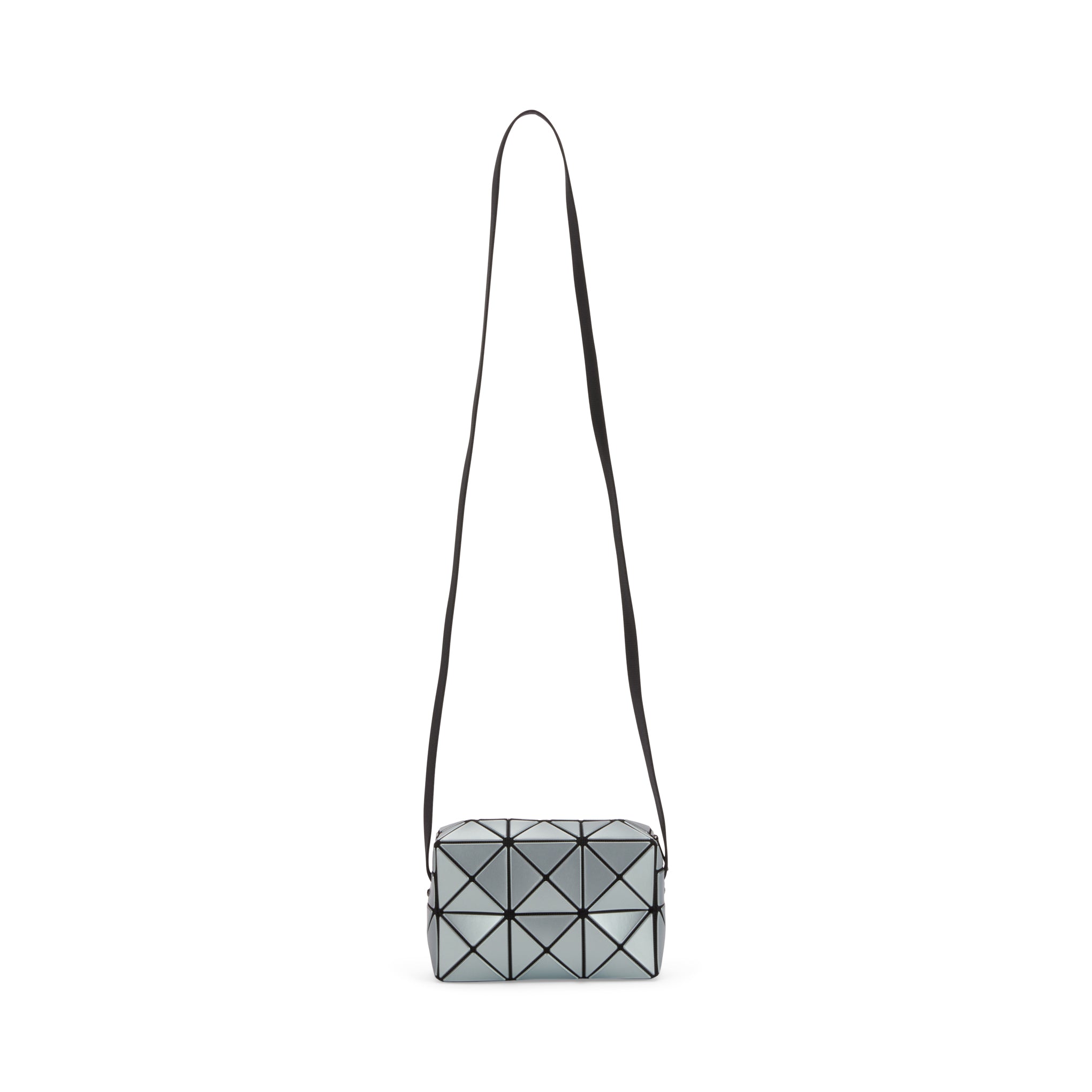 BAO BAO ISSEY MIYAKE Metallic Cuboid Crossbody Bag - Light Blue - Image 4