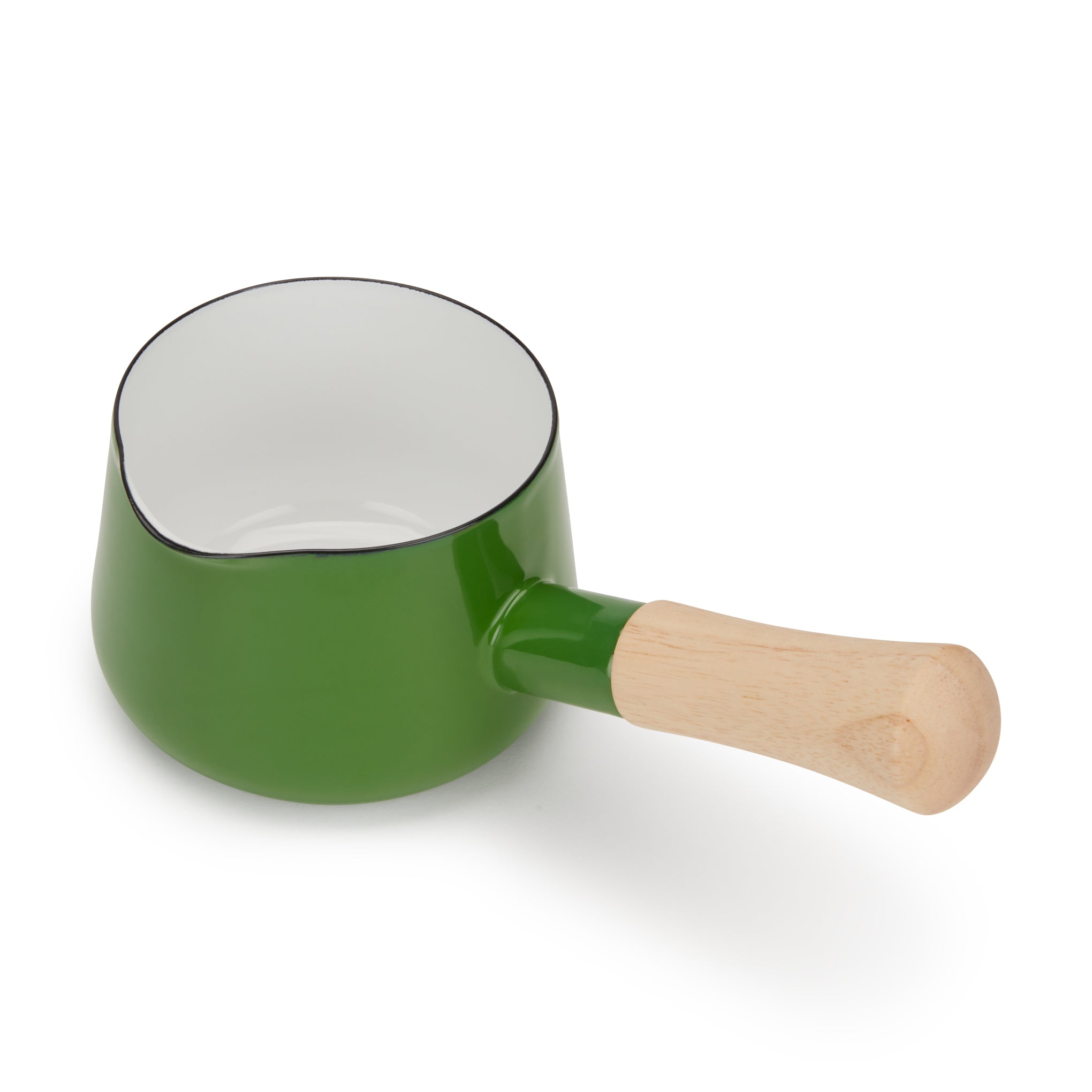 Porcelain Enamel Milk Pan - Green - Image 3