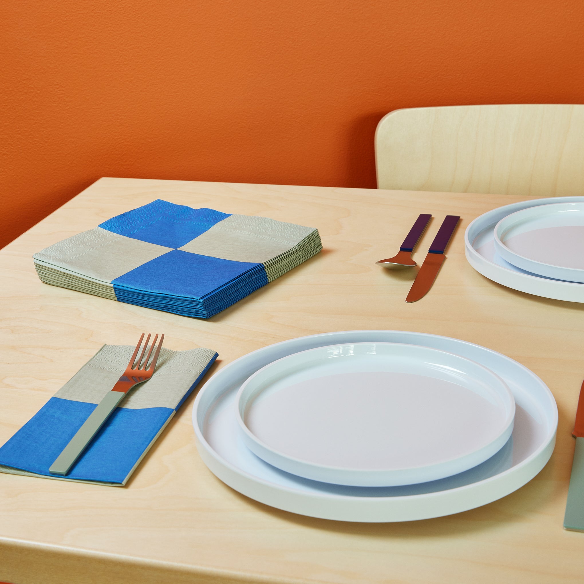 HAY Pattern Napkin - Set of 20 - Blue - Image 3