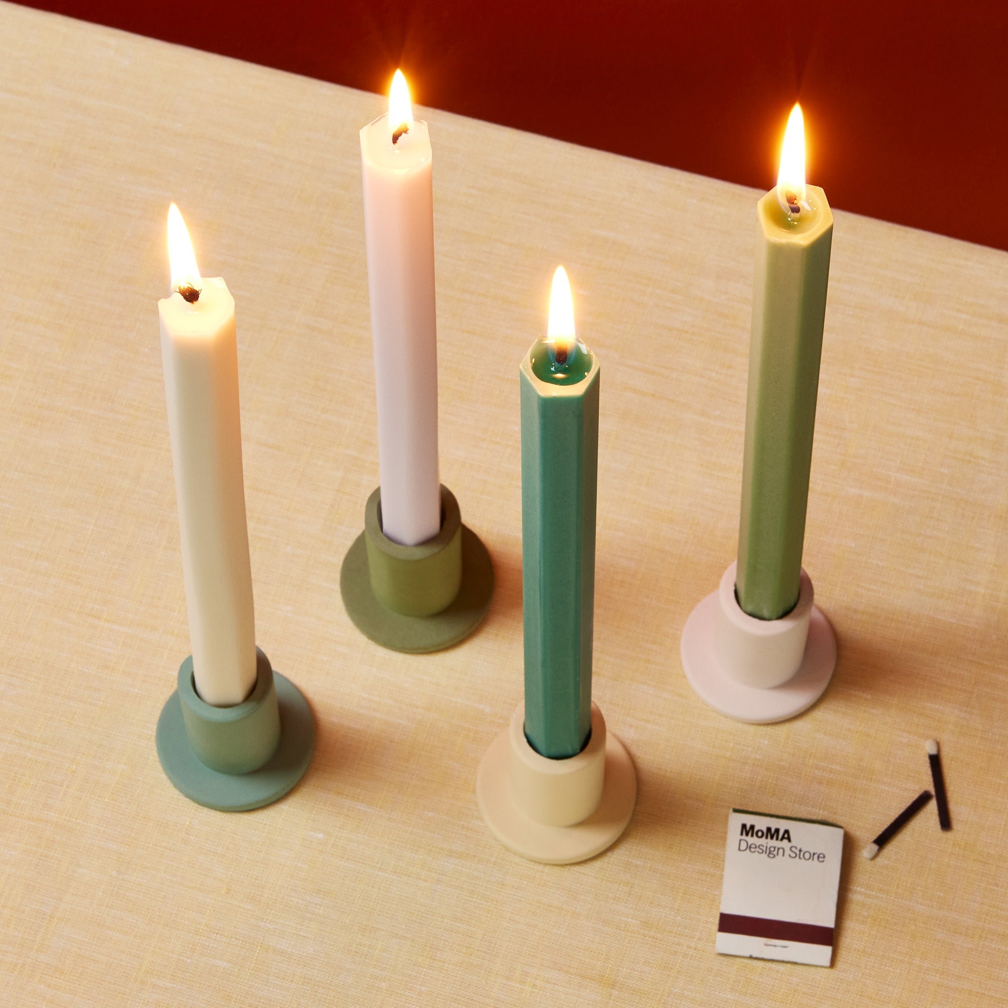 HAY Shape Candles - Set of 4 - Pastel - Image 7