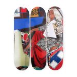 Mickalene Thomas Din Avec La Main Skateboard Triptych