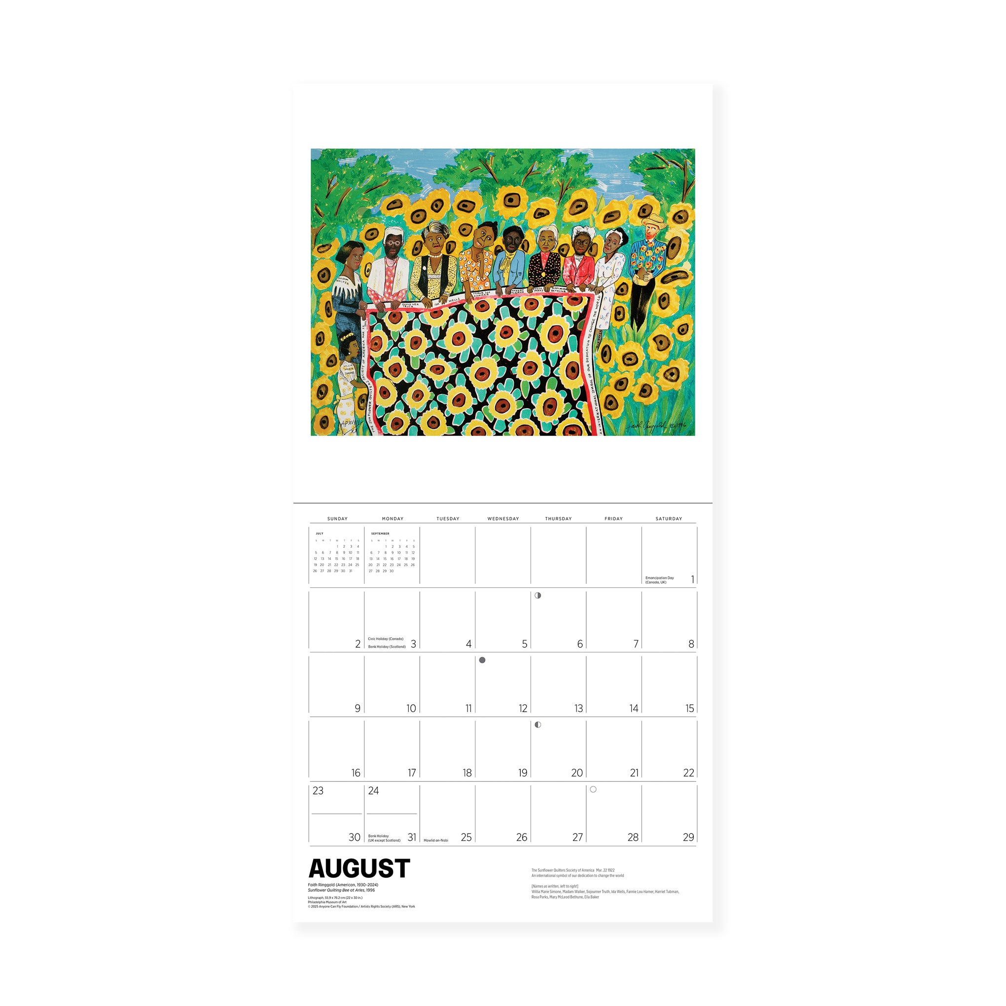 2026 Faith Ringgold Wall Calendar - Image 3