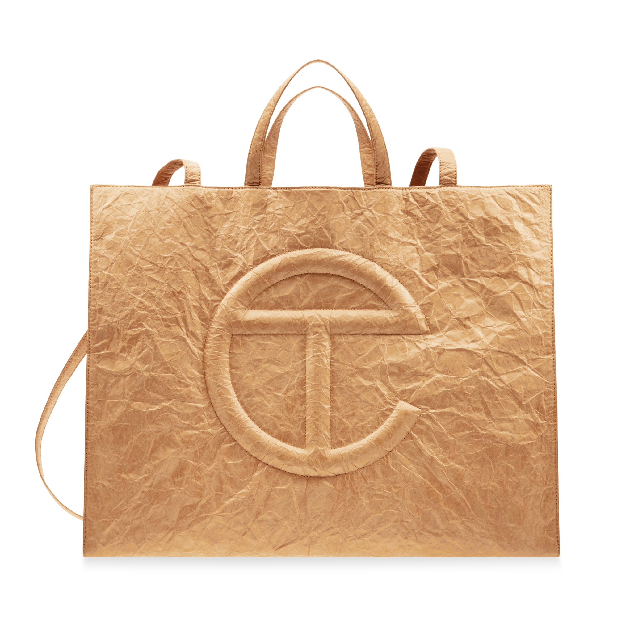 Telfar Tyvek Shopping Bag - Brown - Image 3