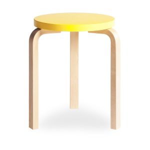 Artek Aalto Stacking Stool 60 - Yellow