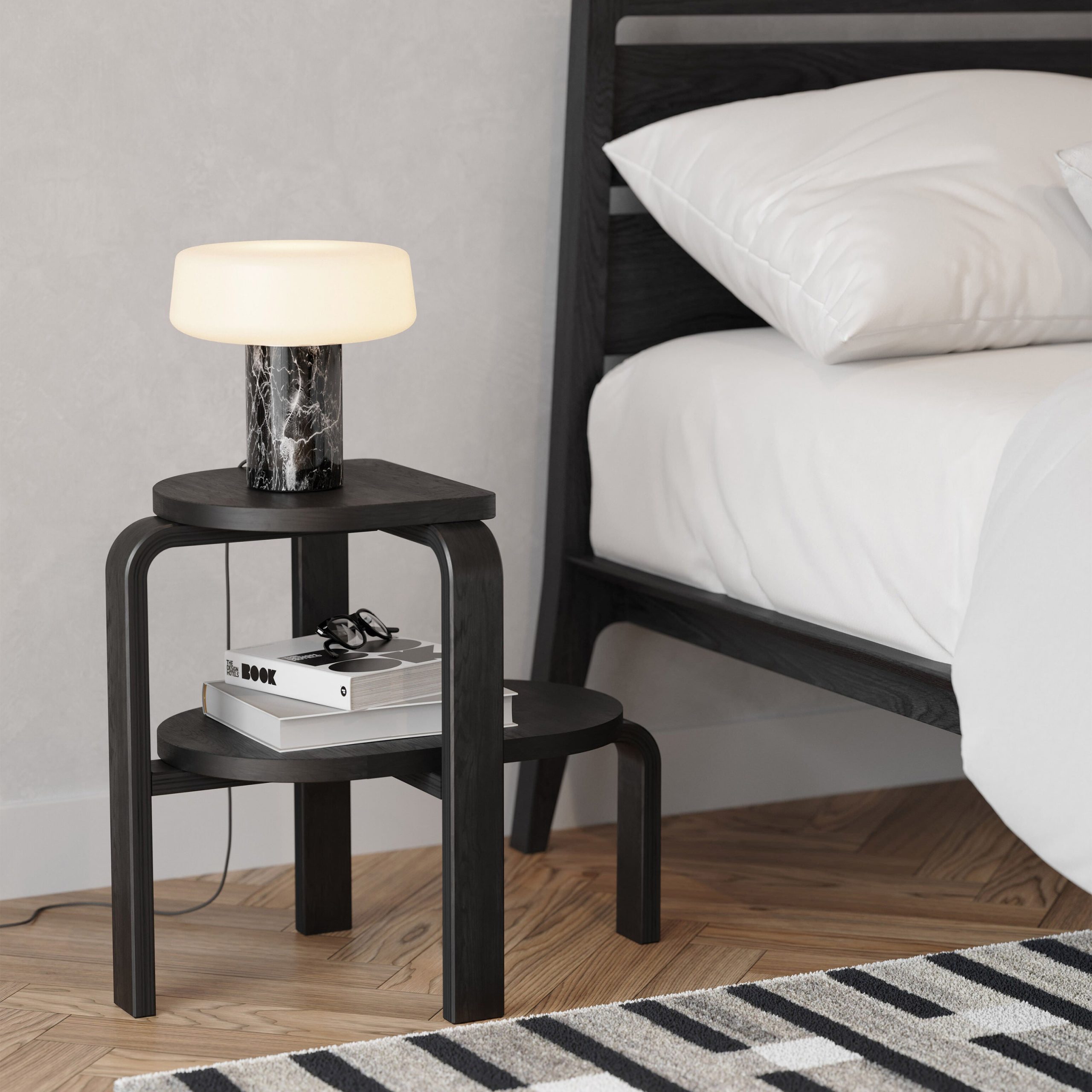 Altura Step Stool & Side Table - Black - Image 2