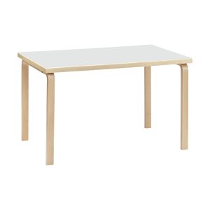 Artek Aalto Rectangular Dining Table 81B - White
