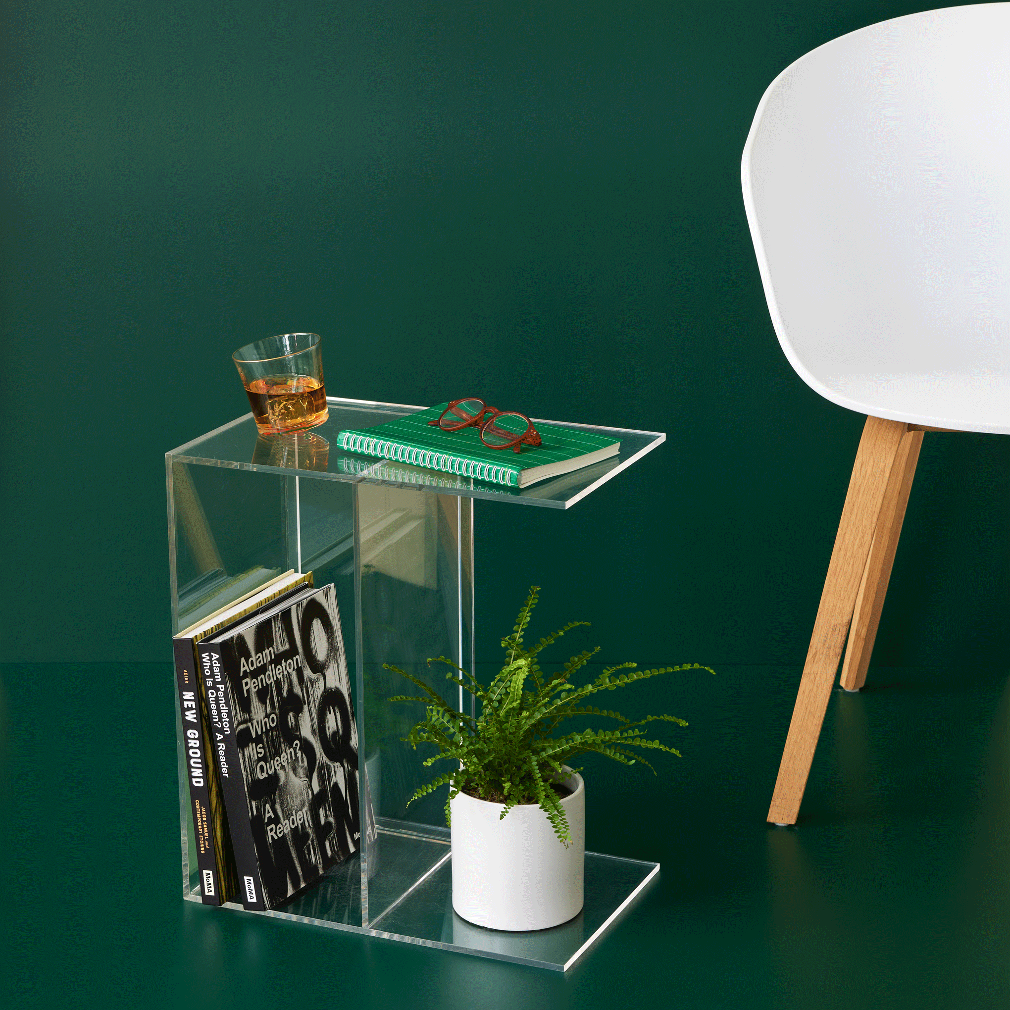 Two-Way Side Table - Clear - Image 2
