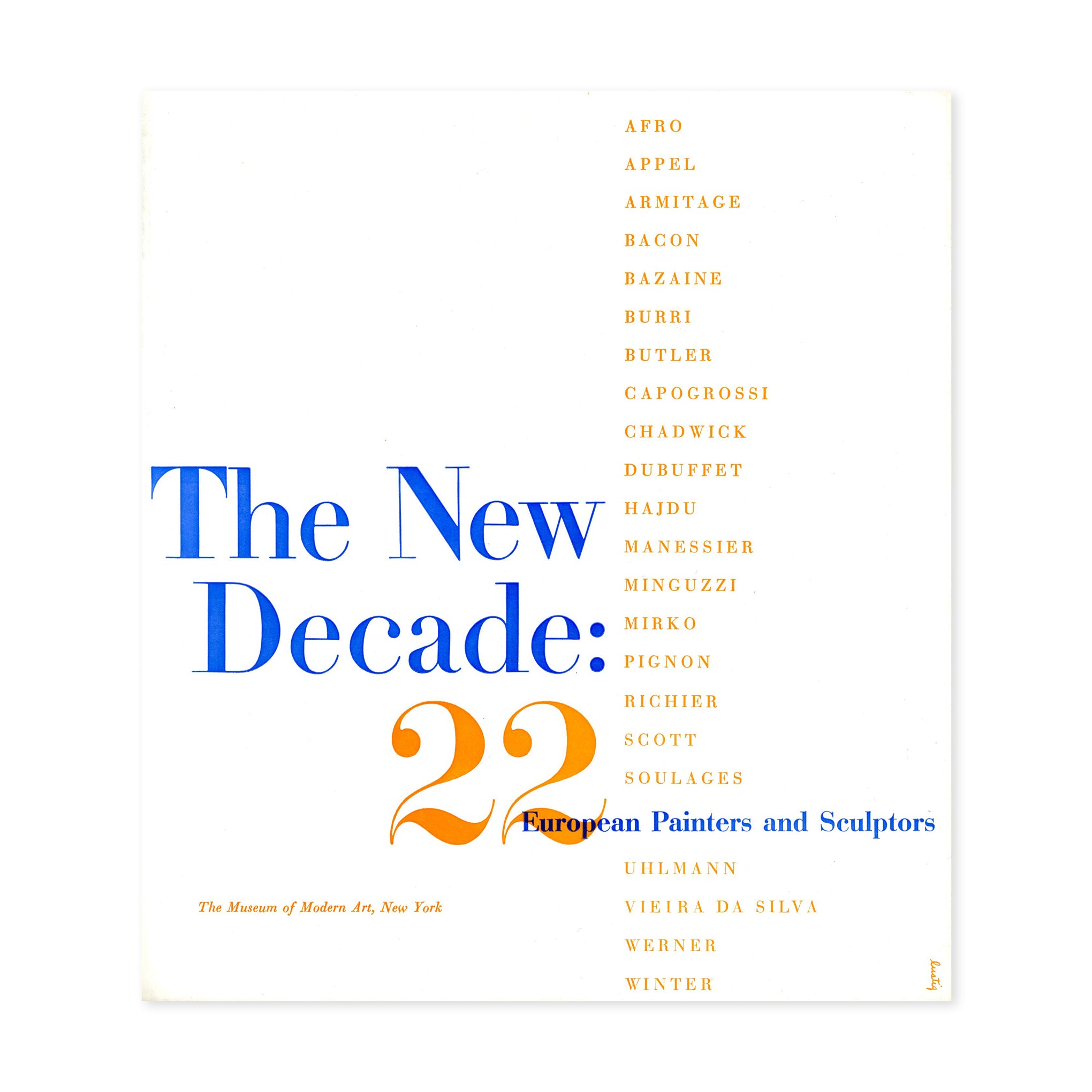 The New Decade:22 European Painters and Sculptors - Paperback