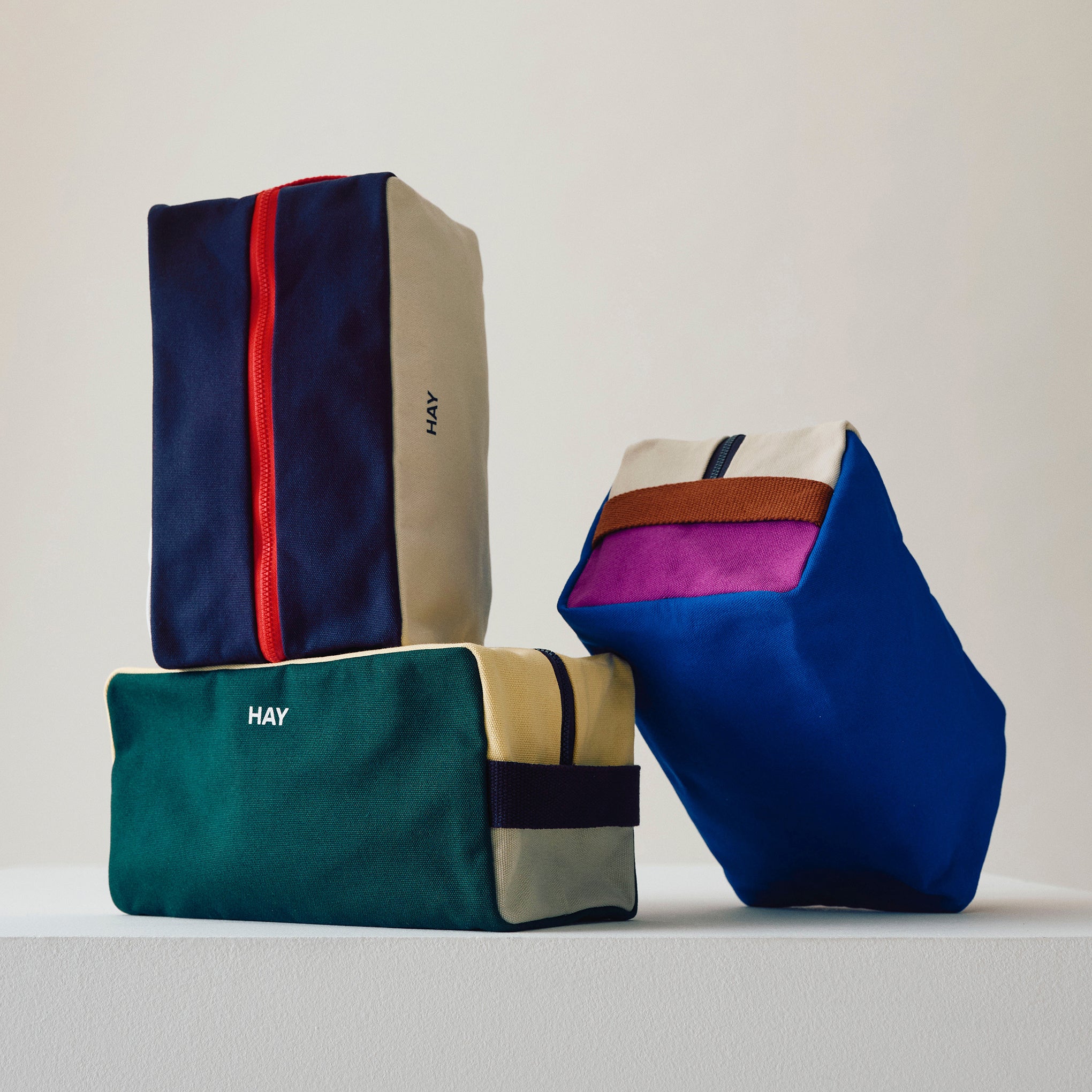 HAY Toiletry Bag - Electric Blue/ Multi - Image 3