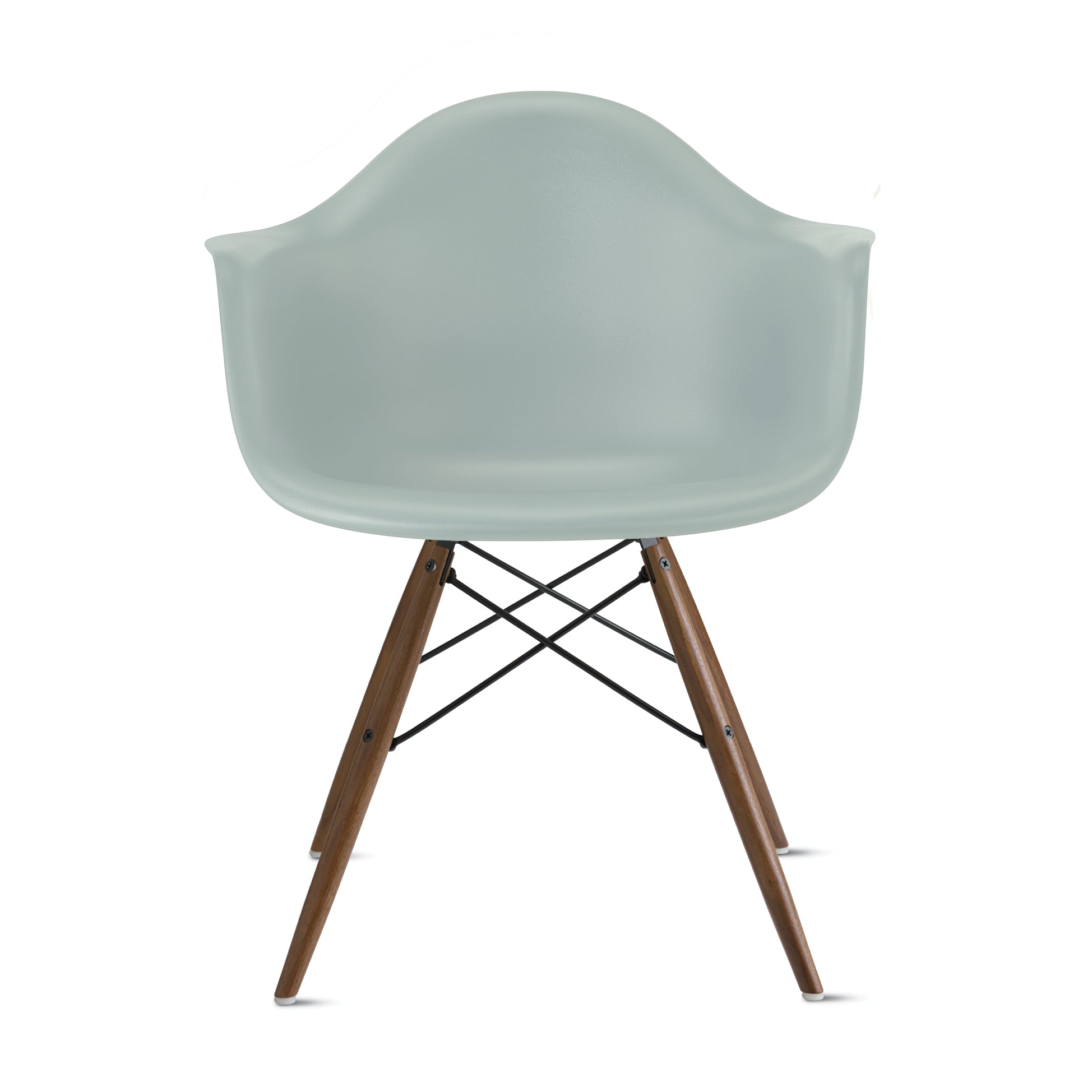 Eames® Molded Recycled Plastic Armchair from Herman Miller - Gray Green