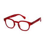 IZIPIZI Rounded-Edge Square Reading Glasses #C - Red