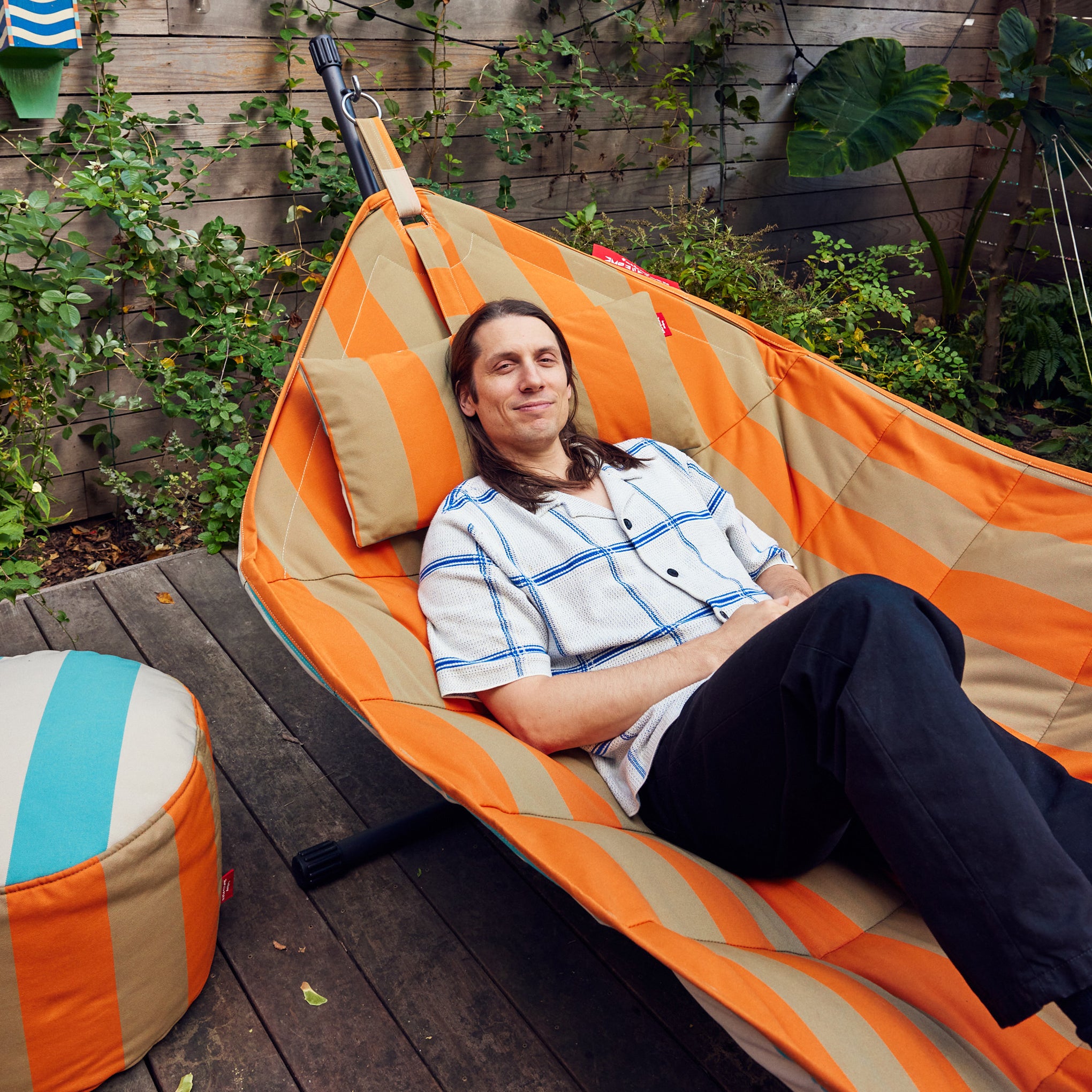 Fatboy® x Dusen Dusen Headdemock Superb Hammock - Stripes - Image 4