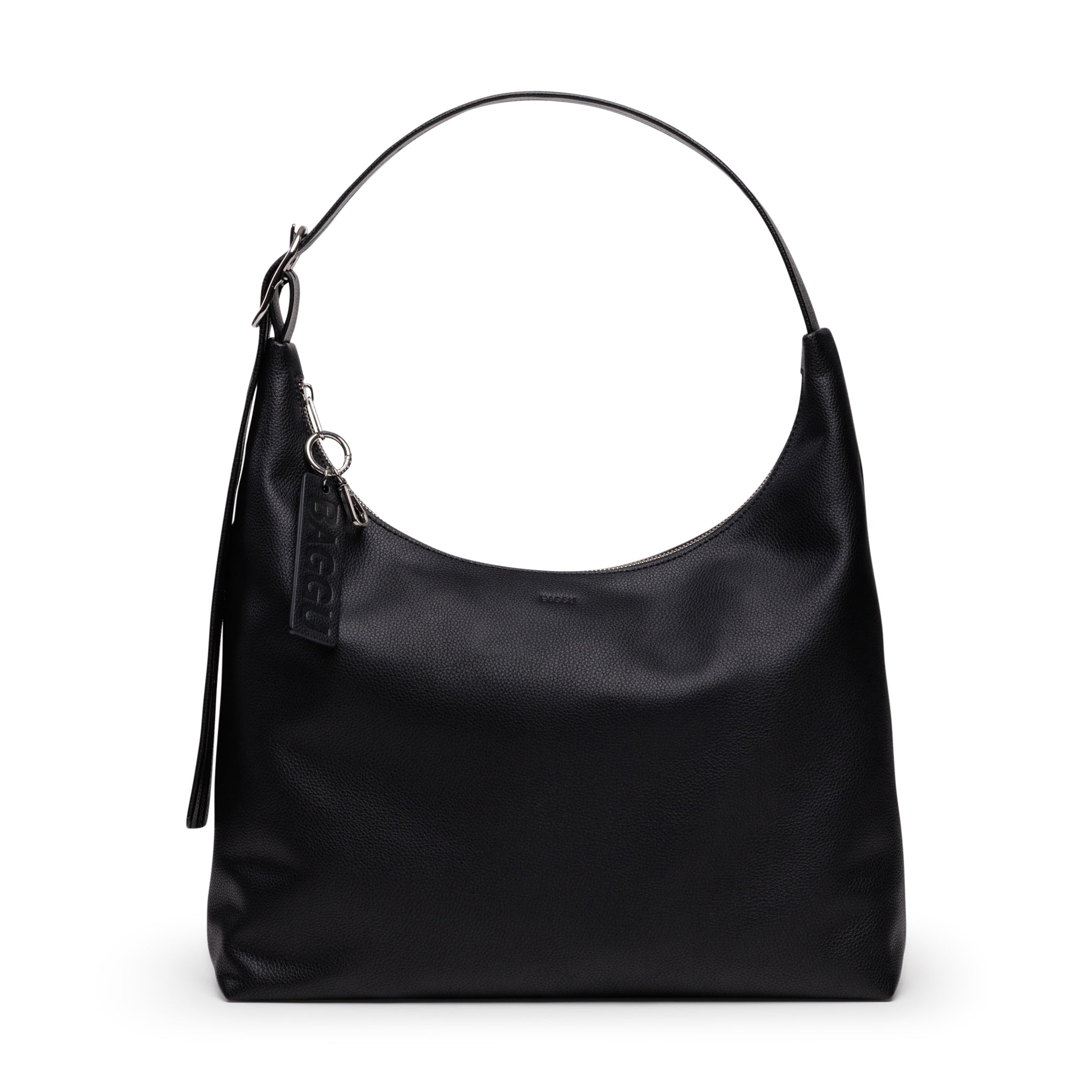 Baggu Recycled Leather Shoulder Bag - Black