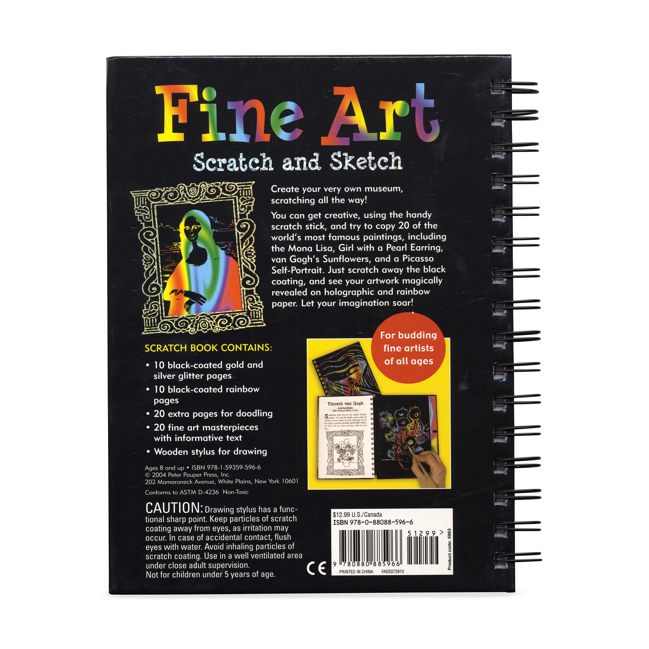Fine Art Scratch and Sketch: A Cool Art Activity Book for Budding Fine Artists of All Ages. - Image 2