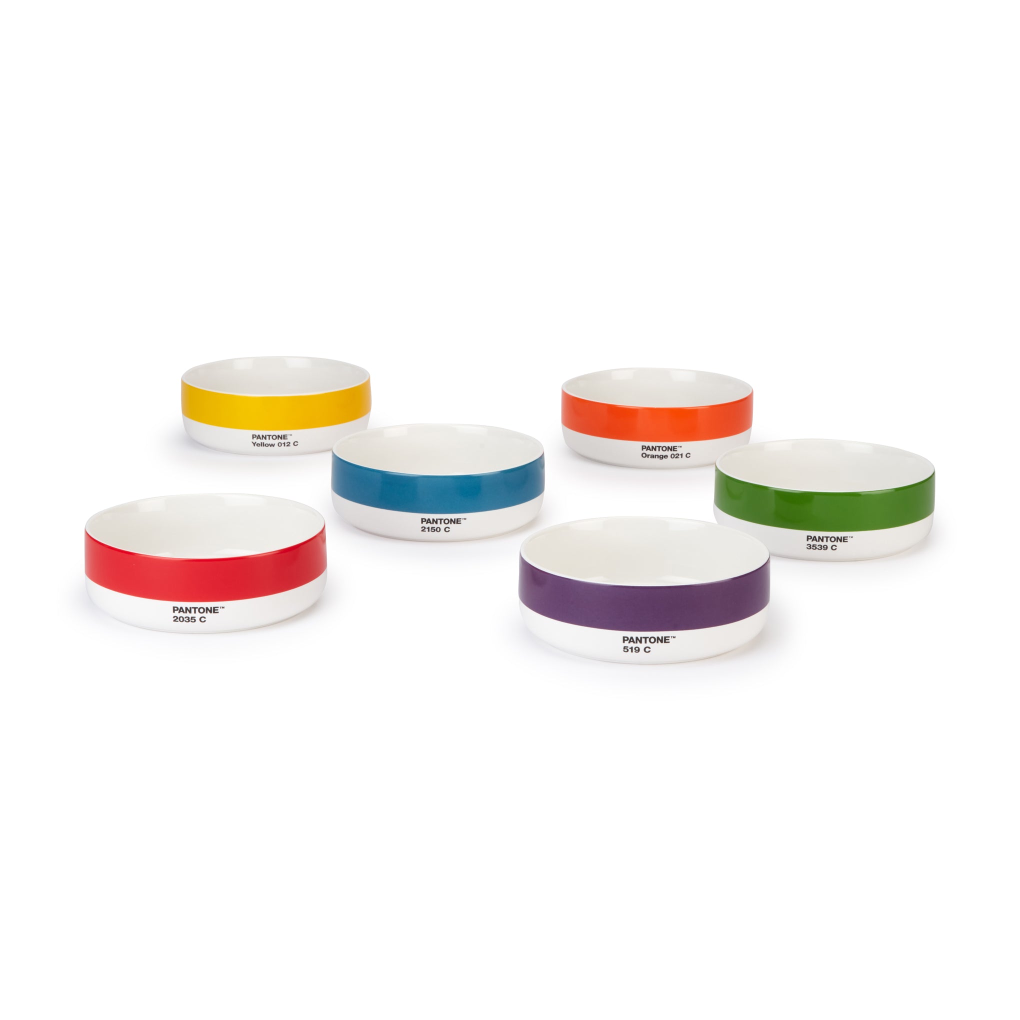 Pantone Ceramic Bowls - Set of 6