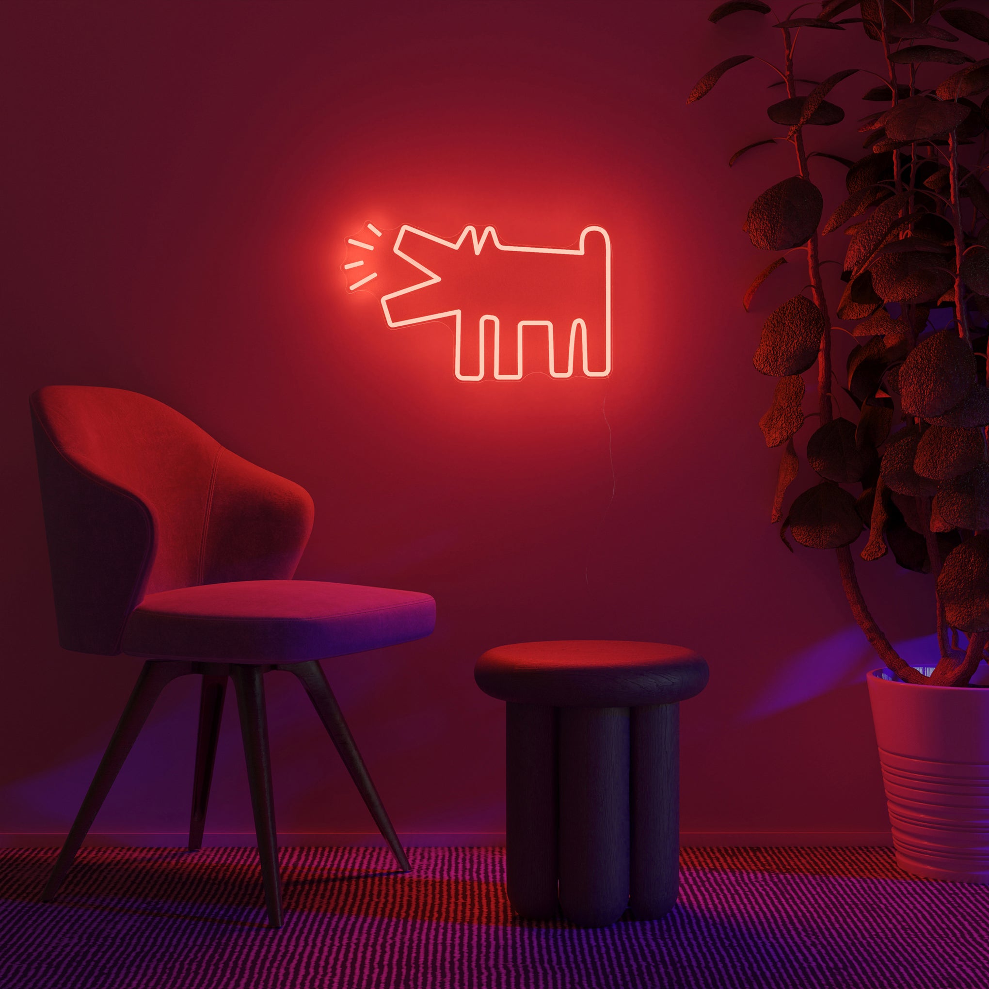 Keith Haring Barking Dog Neon Sign - Image 2