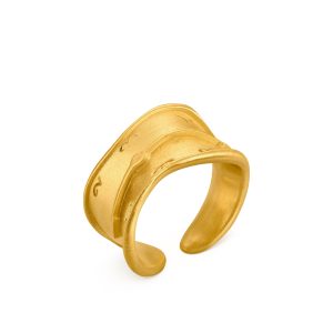 Salvador Dal?? Gold-Plated Melting Clock Cuff Ring