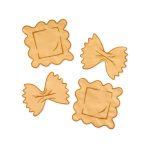 Pasta Linen Cocktail Napkins - Set of 4
