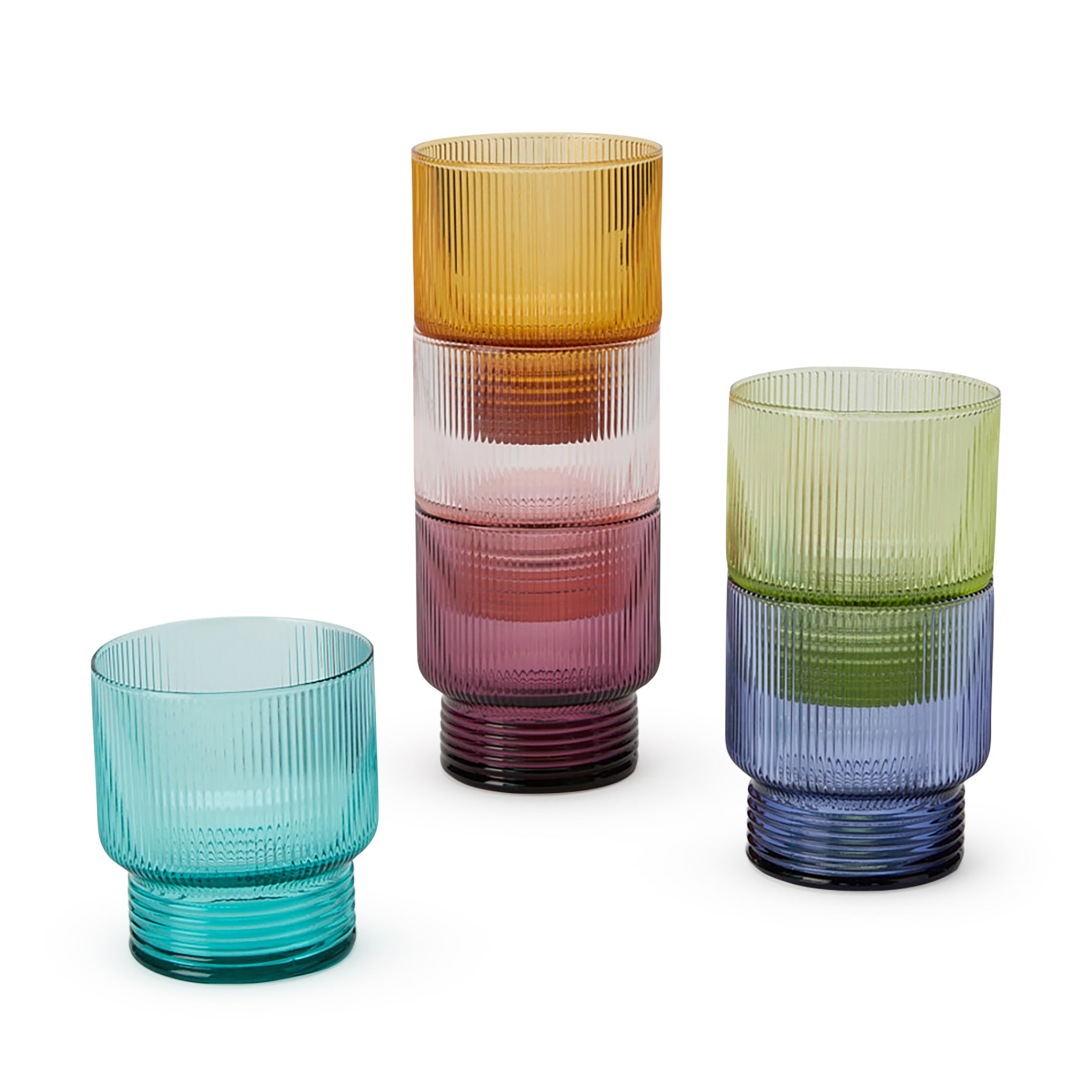 Todo Modo Stacking Glass Tumblers - Set of 6 - Image 3