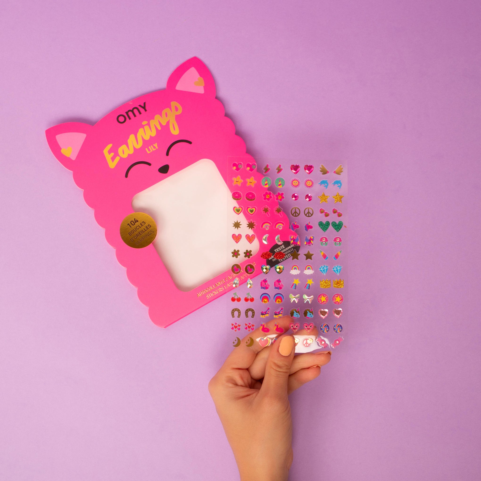 Sticker Earrings for Kids - Lily - Image 4