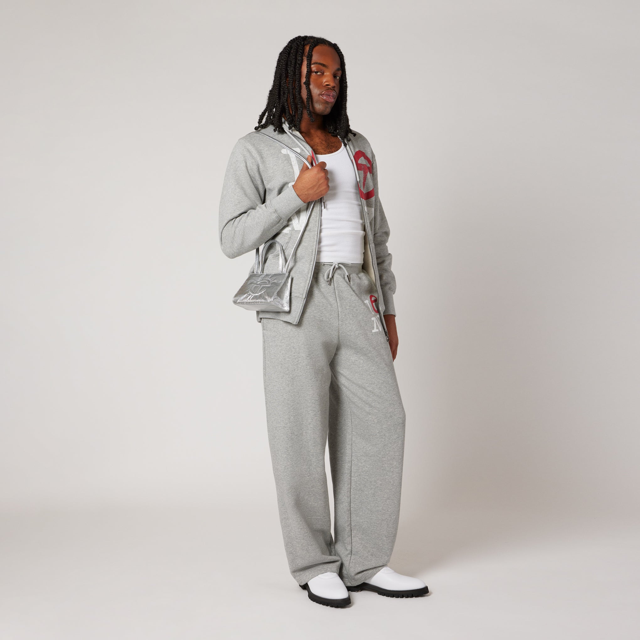 Telfar Tyvek Shopping Bag - Silver - Image 4