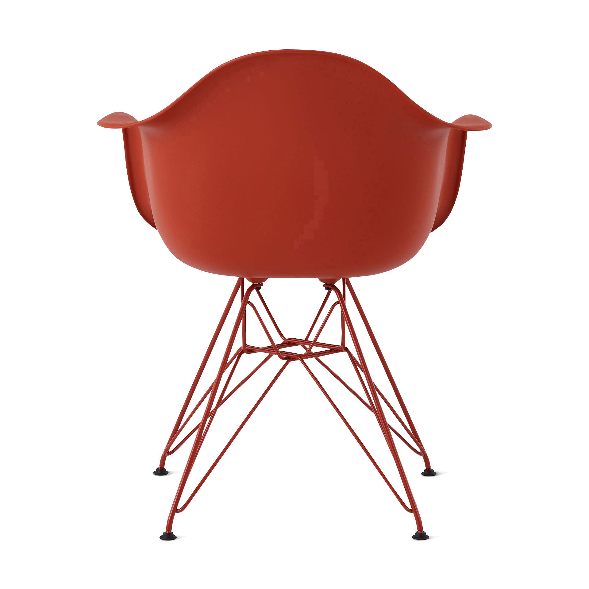 Herman Miller x HAY Eames Molded Recycled Plastic Armchair - Iron Red - Image 5