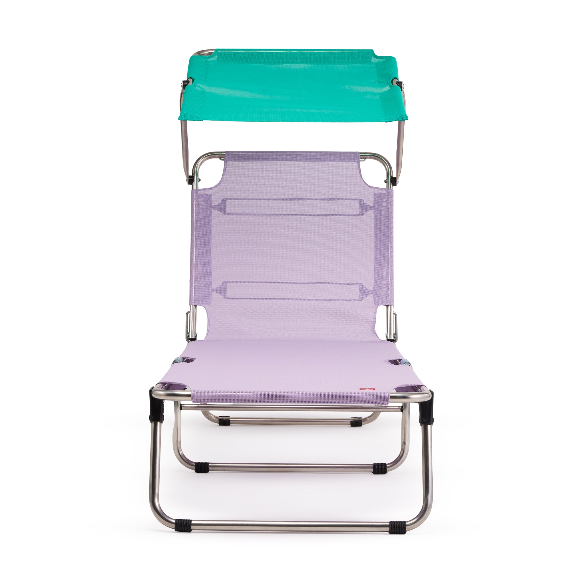Amigo Outdoor Lounge Chair with Sun Shield - Lilac/ Teal - Image 4