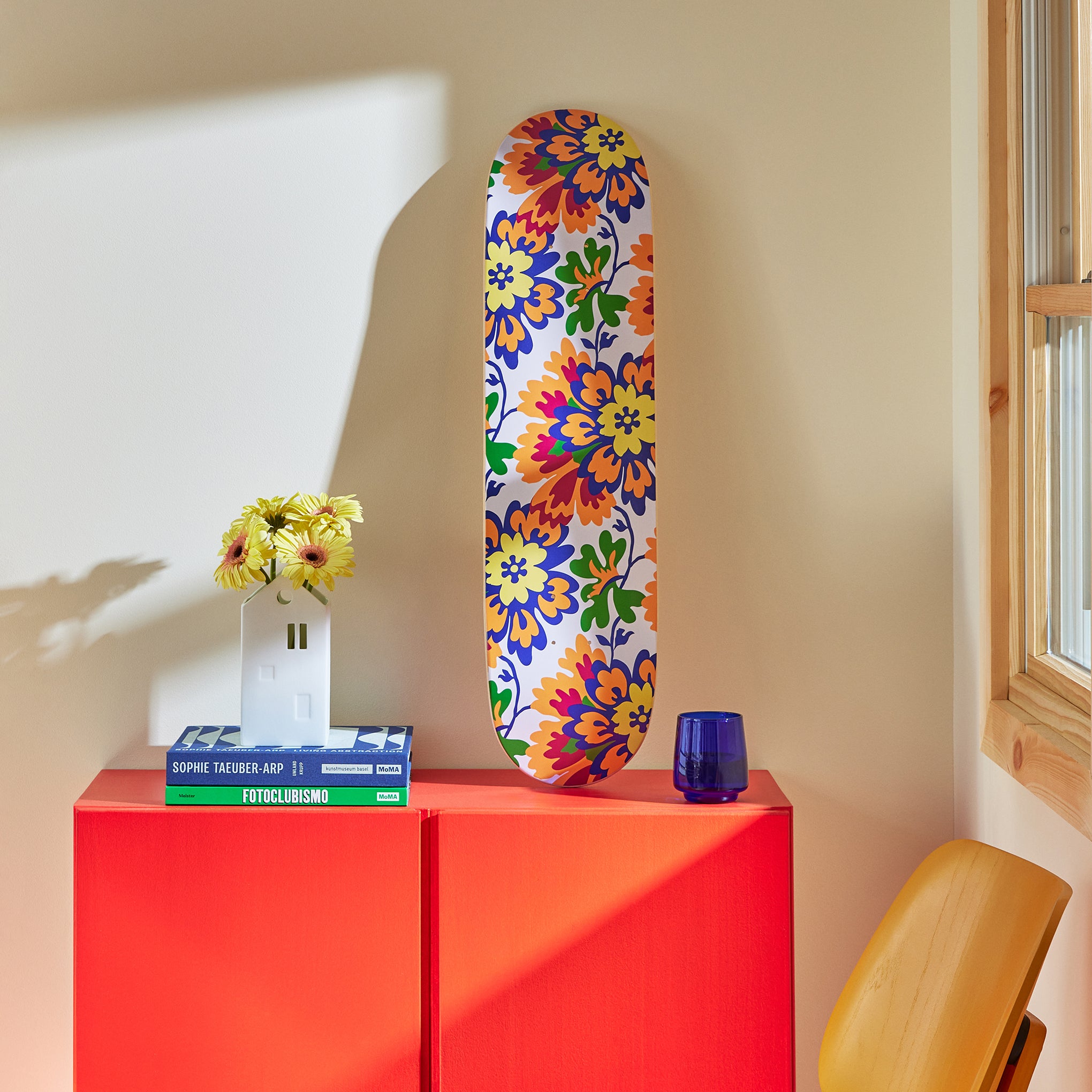 Mickalene Thomas Color Flower Pattern Skateboard - Image 2