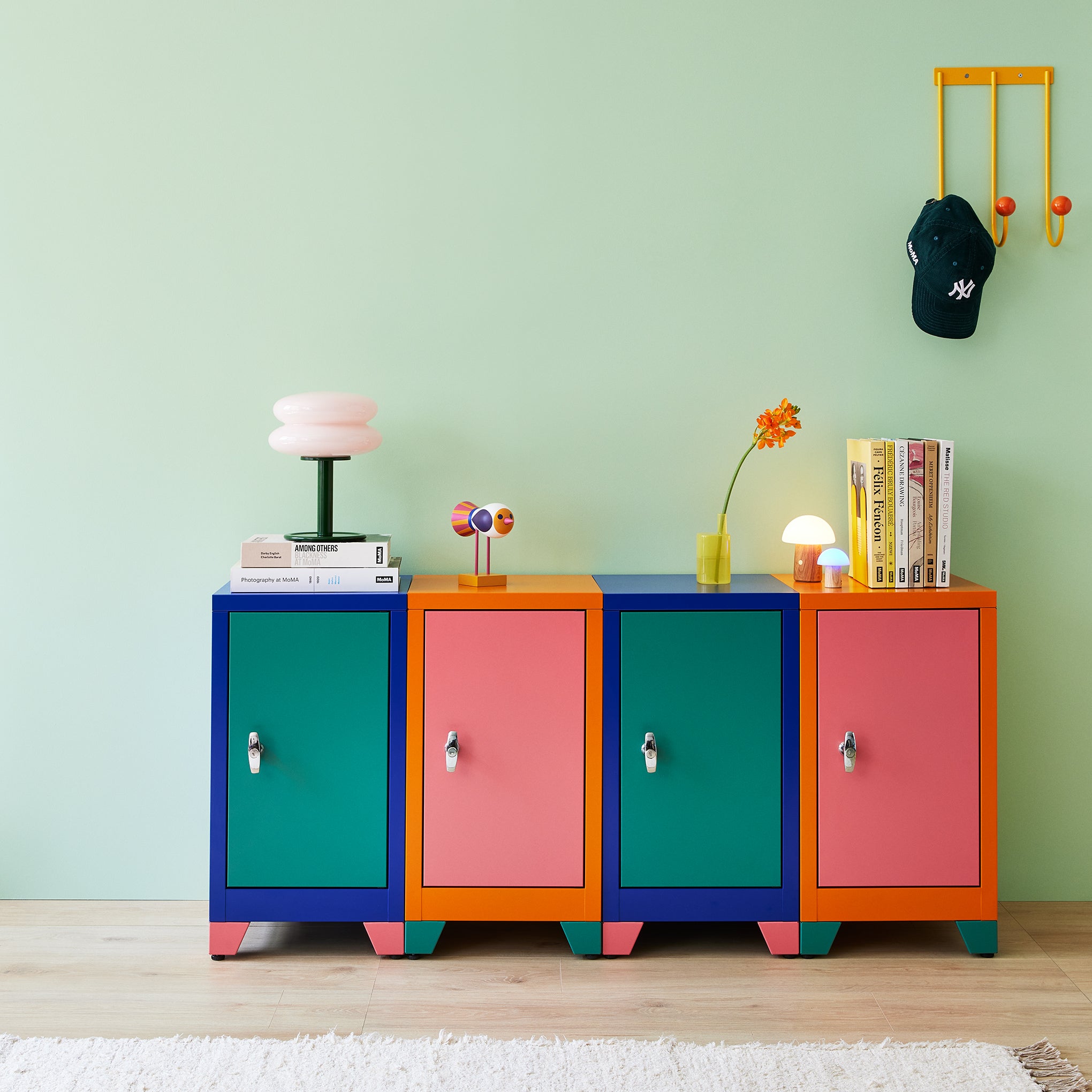 Snowman Table Lamp - Pink/ Green - Image 6