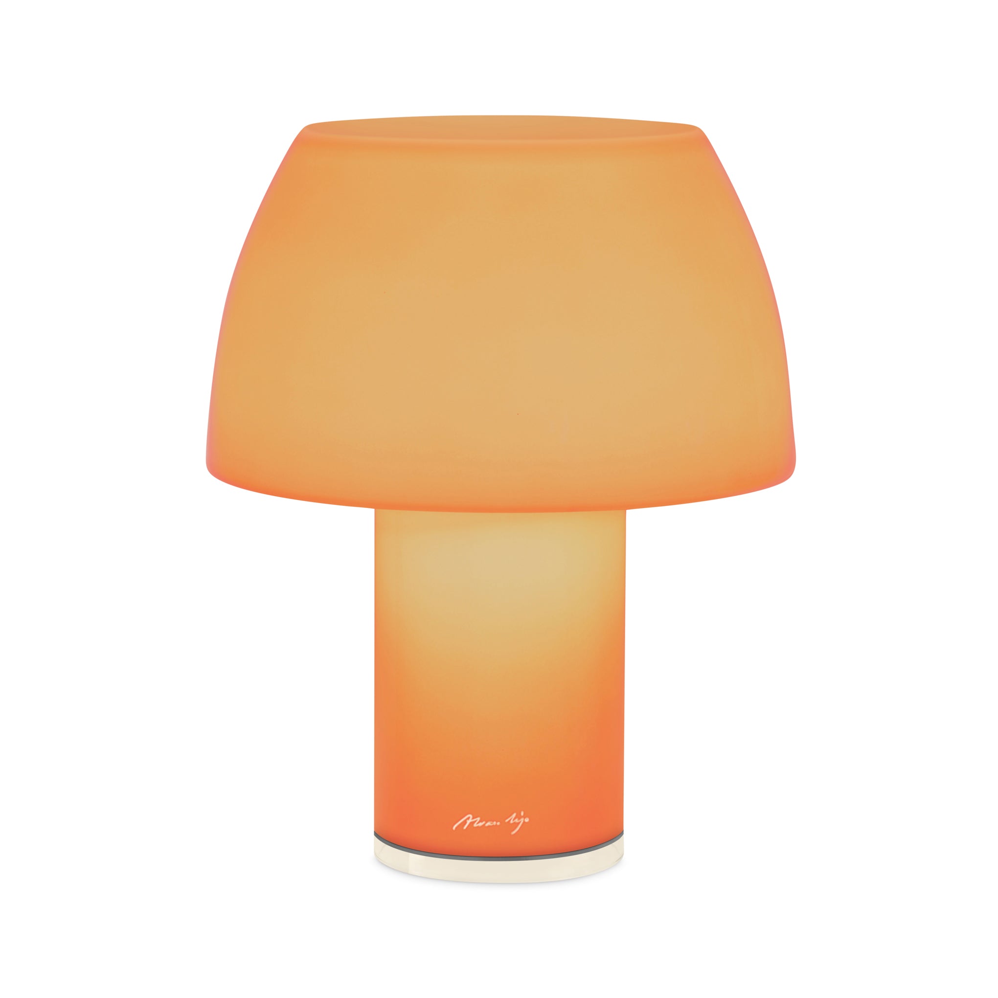 Lorosae Portable Glass Table Lamp - Orange - Image 3