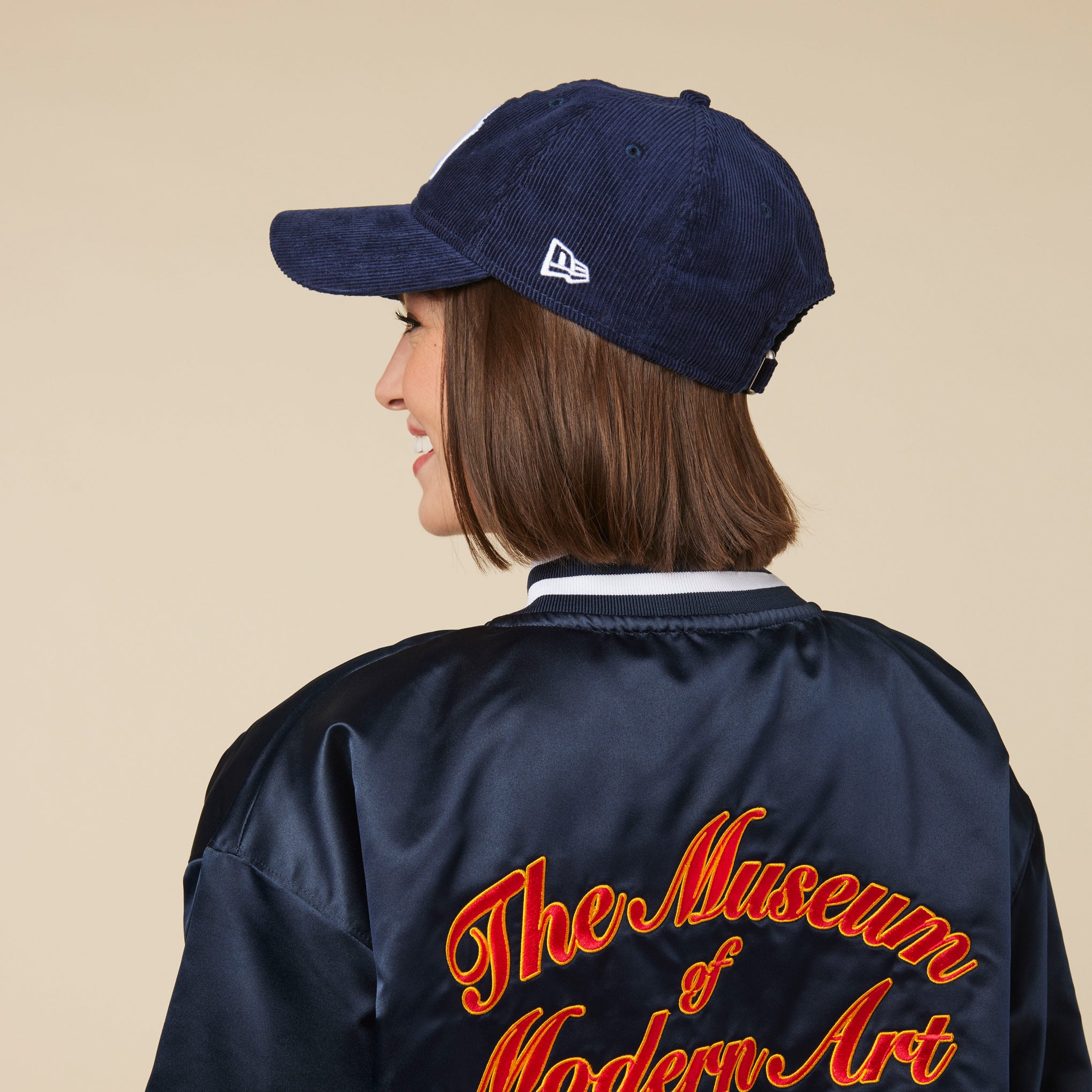 MoMA NY Yankees 9TWENTY Corduroy Adjustable Baseball Cap - Navy - Image 6