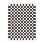 Maharam Alexander Girard Cotton Check Rug - Black/ Ecru