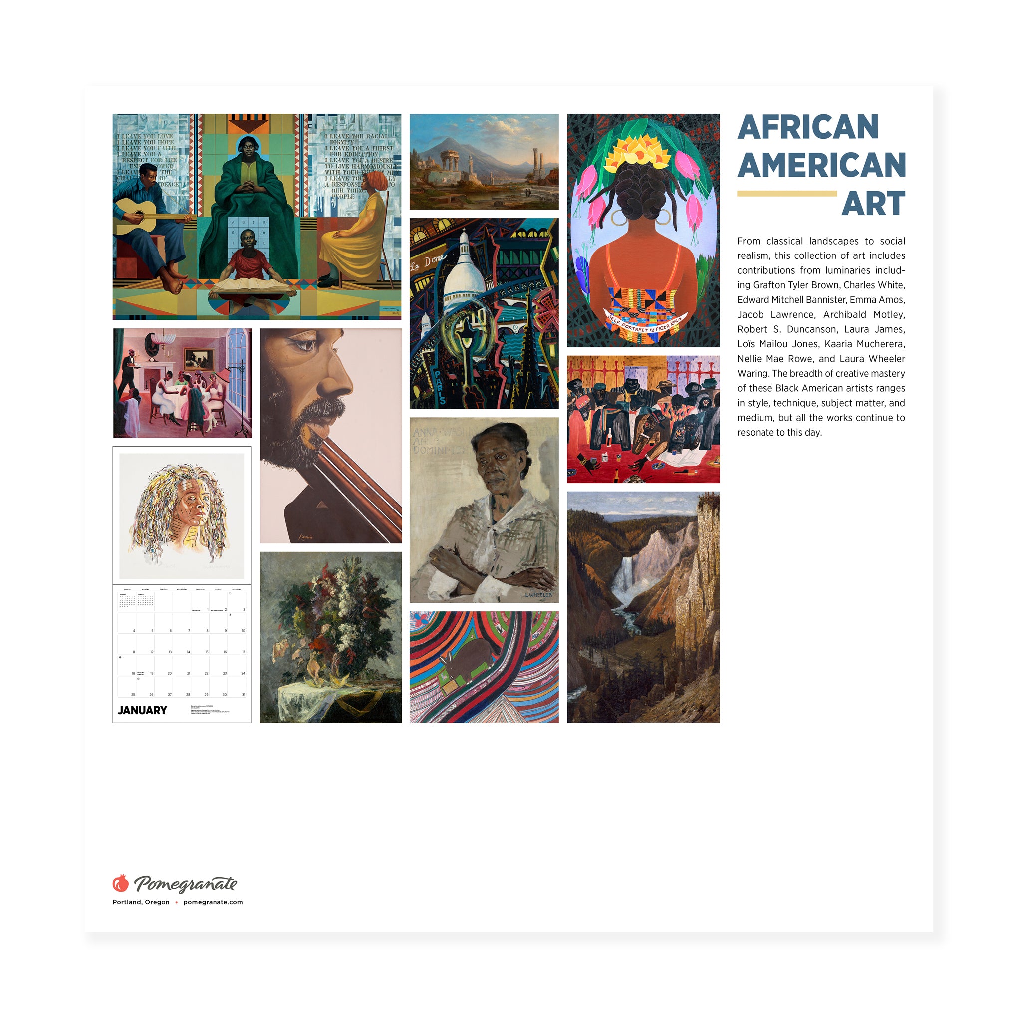 2026 African American Art Wall Calendar - Image 7