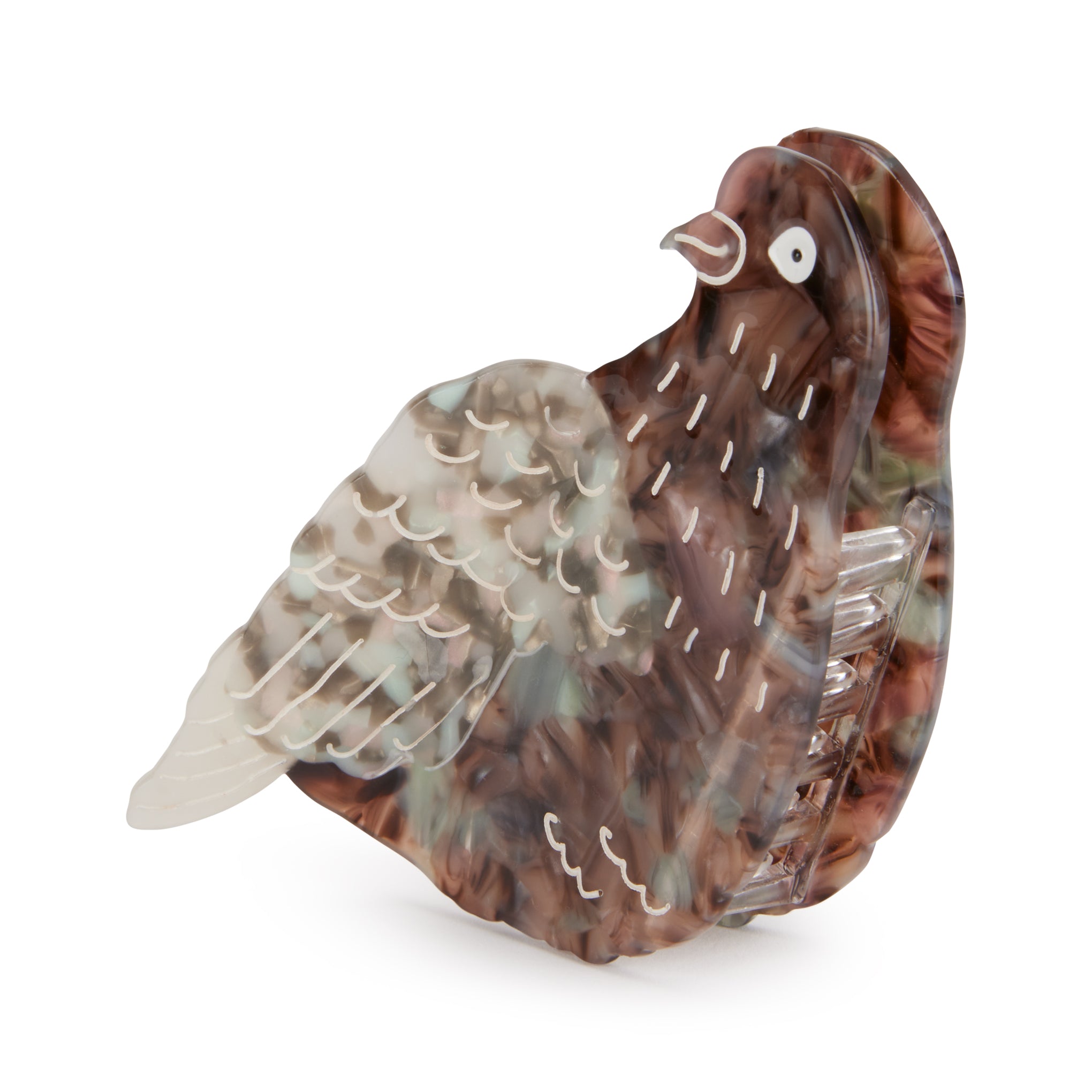 Solar Eclipse Hair Clip - Pigeon