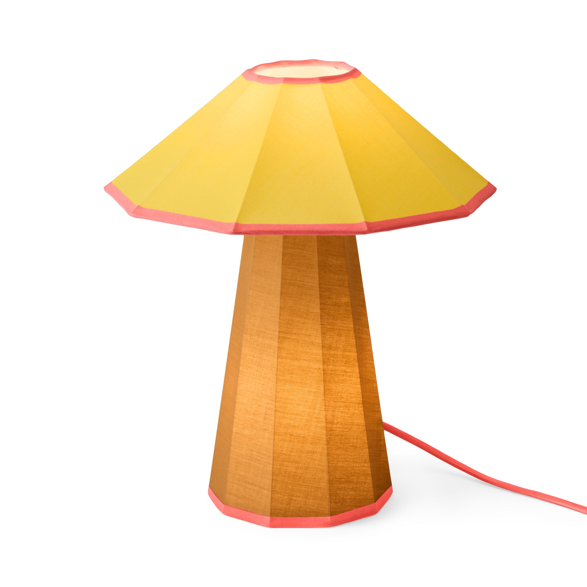 Trimme Table Lamp - Brown/ Yellow - Image 3